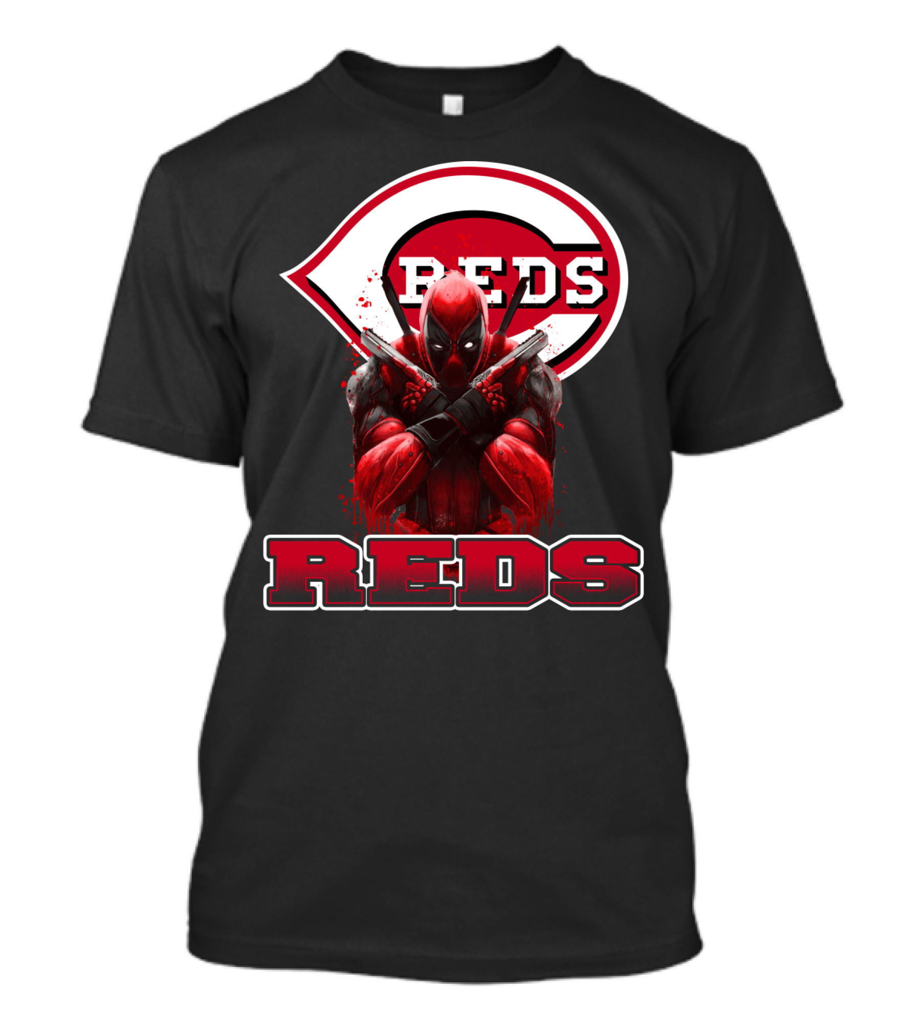 Cincinnati Reds Deadpool Crossover Fans T-Shirt