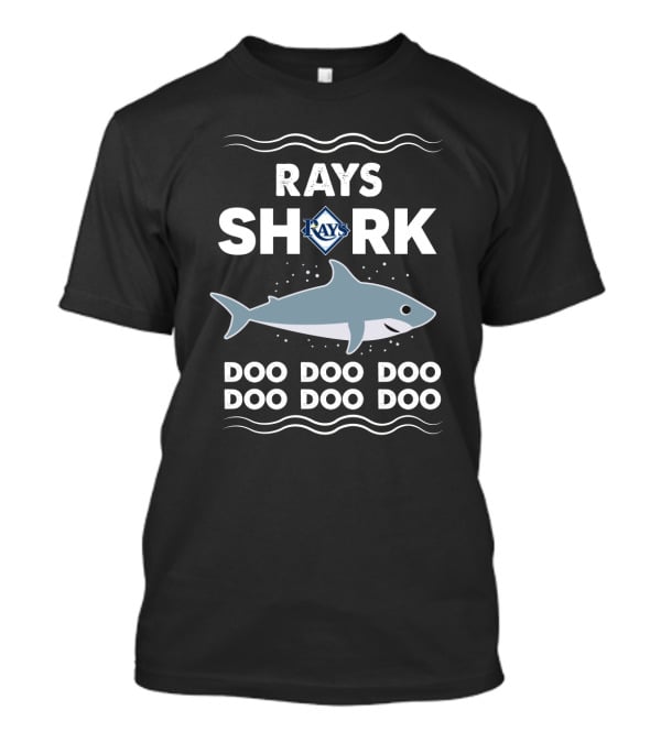 Rays Shark Tampa Bay Rays Logo Doo Doo Doo Doo Baseball T-Shirt