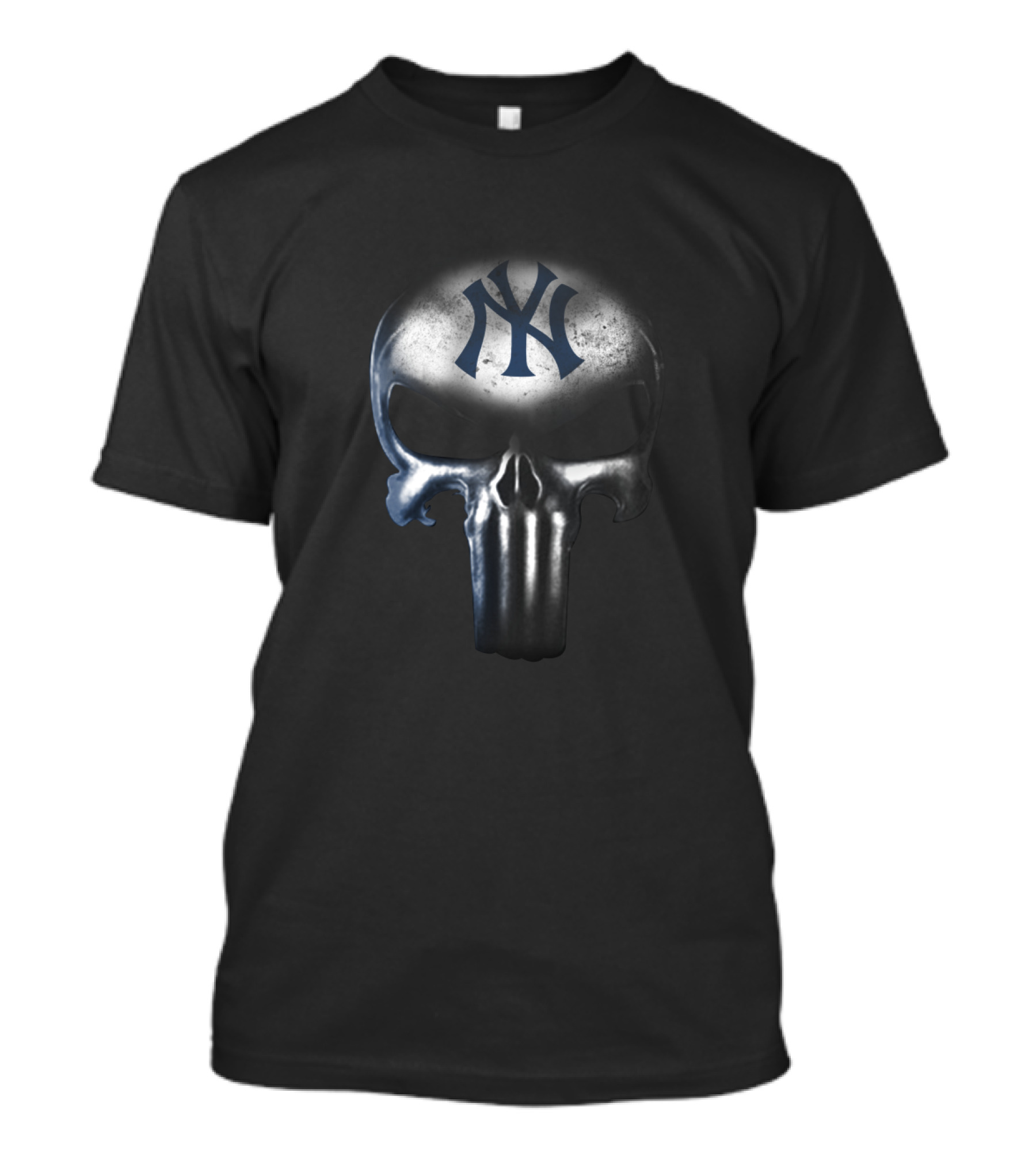 New York Yankees Punisher Skull Fan Merchandise T-Shirt