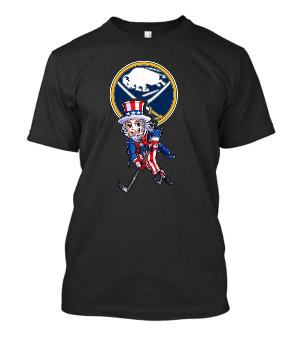 Uncle Sam Buffalo Sabres Hockey 4Th Of July T-Shirt