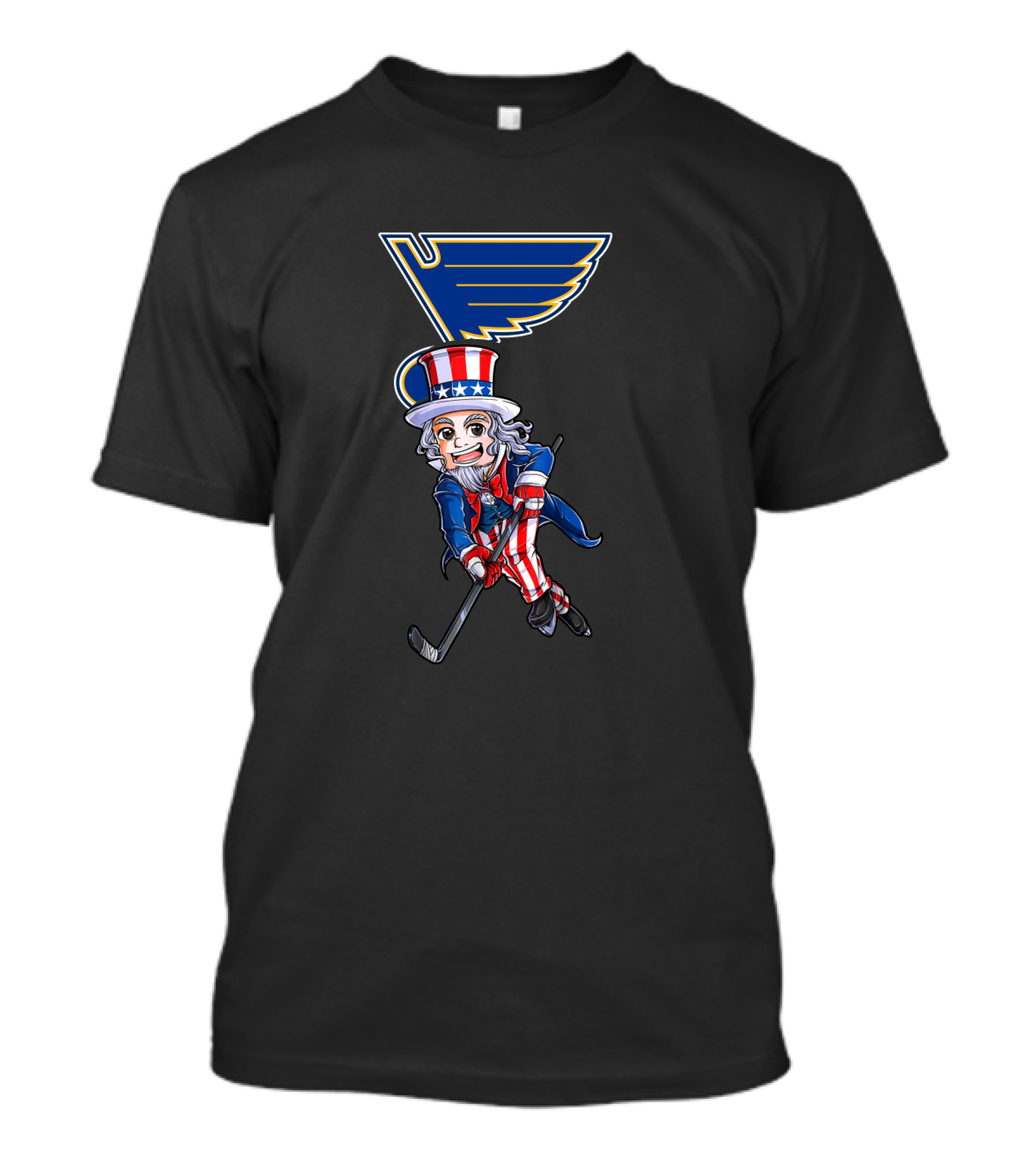 St. Louis Blues Uncle Sam Hockey 4Th Of July T-Shirt