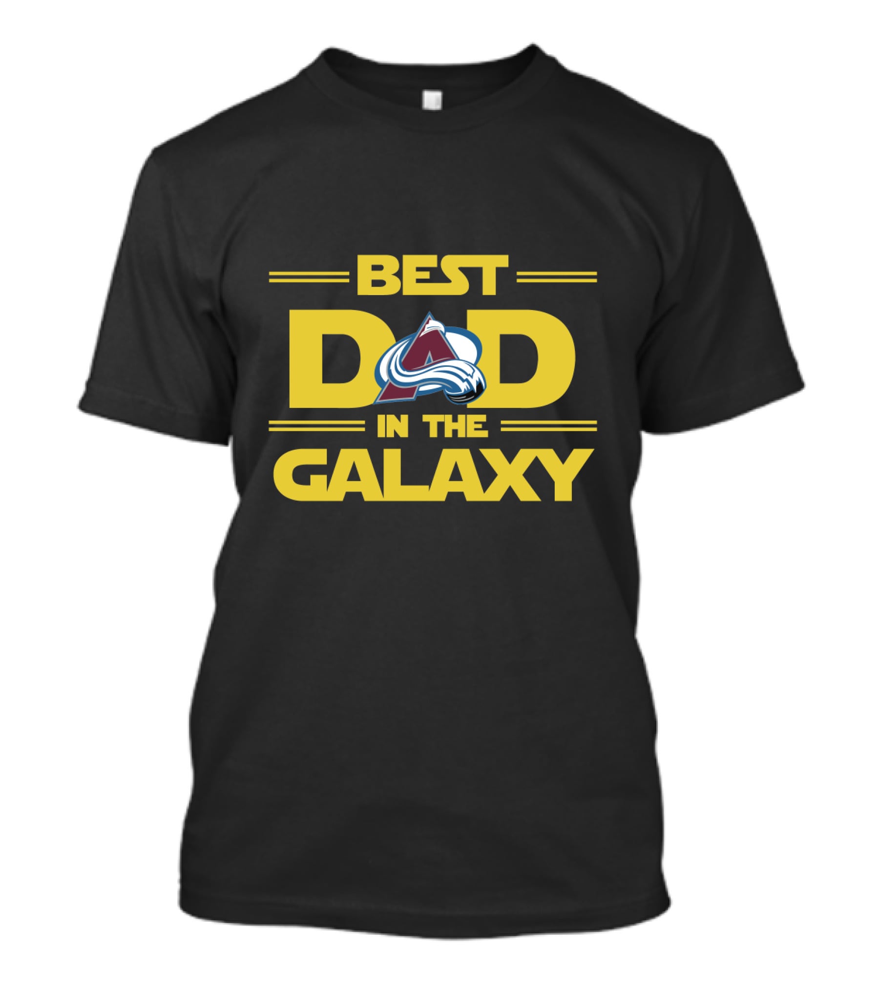 Best Dad In The Galaxy Colorado Avalanche Fan T-Shirt