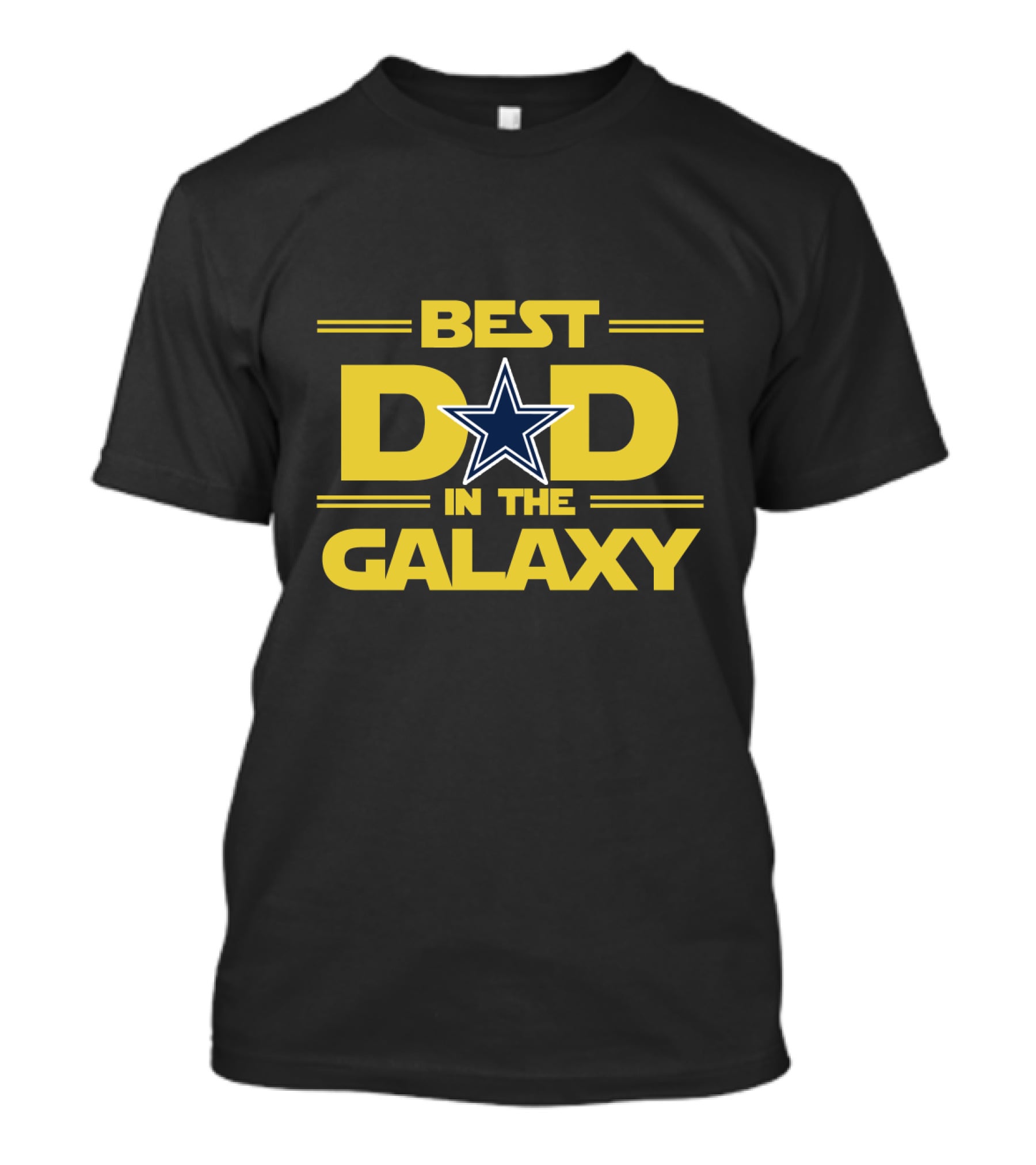Best Dad In The Galaxy Dallas Cowboys Star T-Shirt