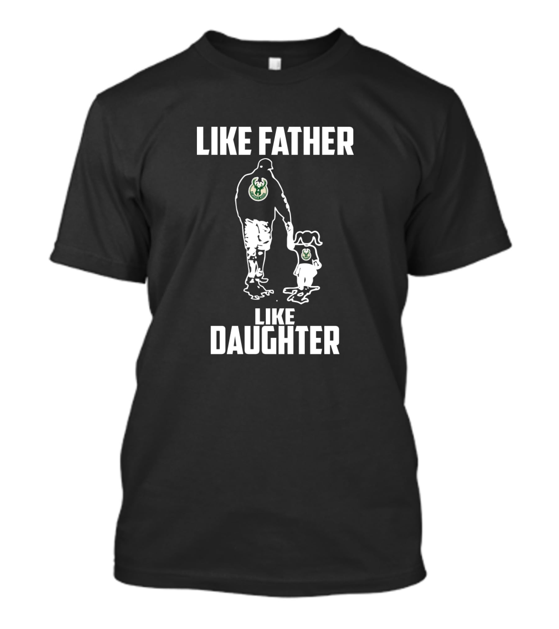 Like Father Like Daughter Milwaukee Bucks Iconic Connection T-Shirt