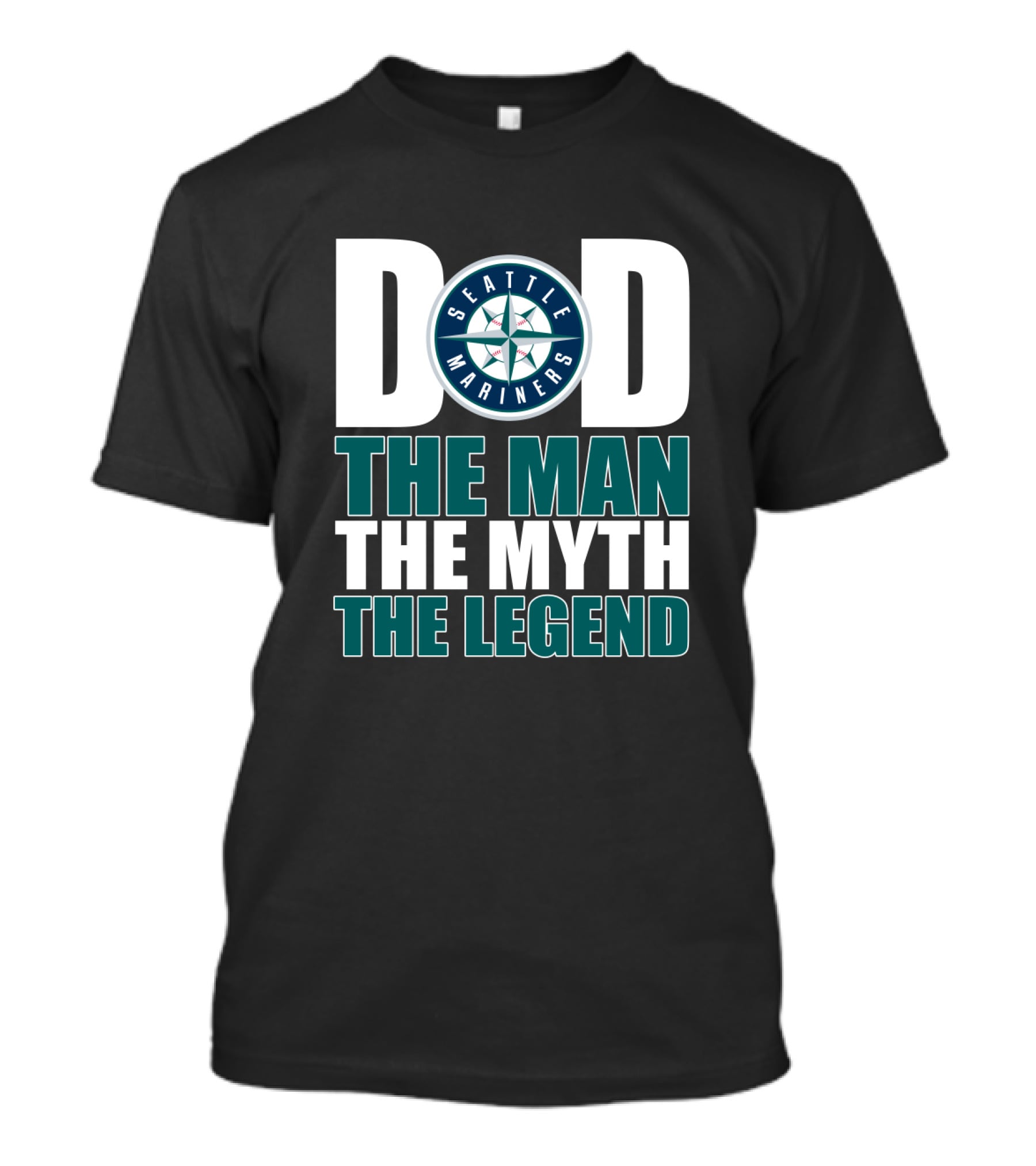 Seattle Mariners Dad The Man The Myth The Legend T-Shirt