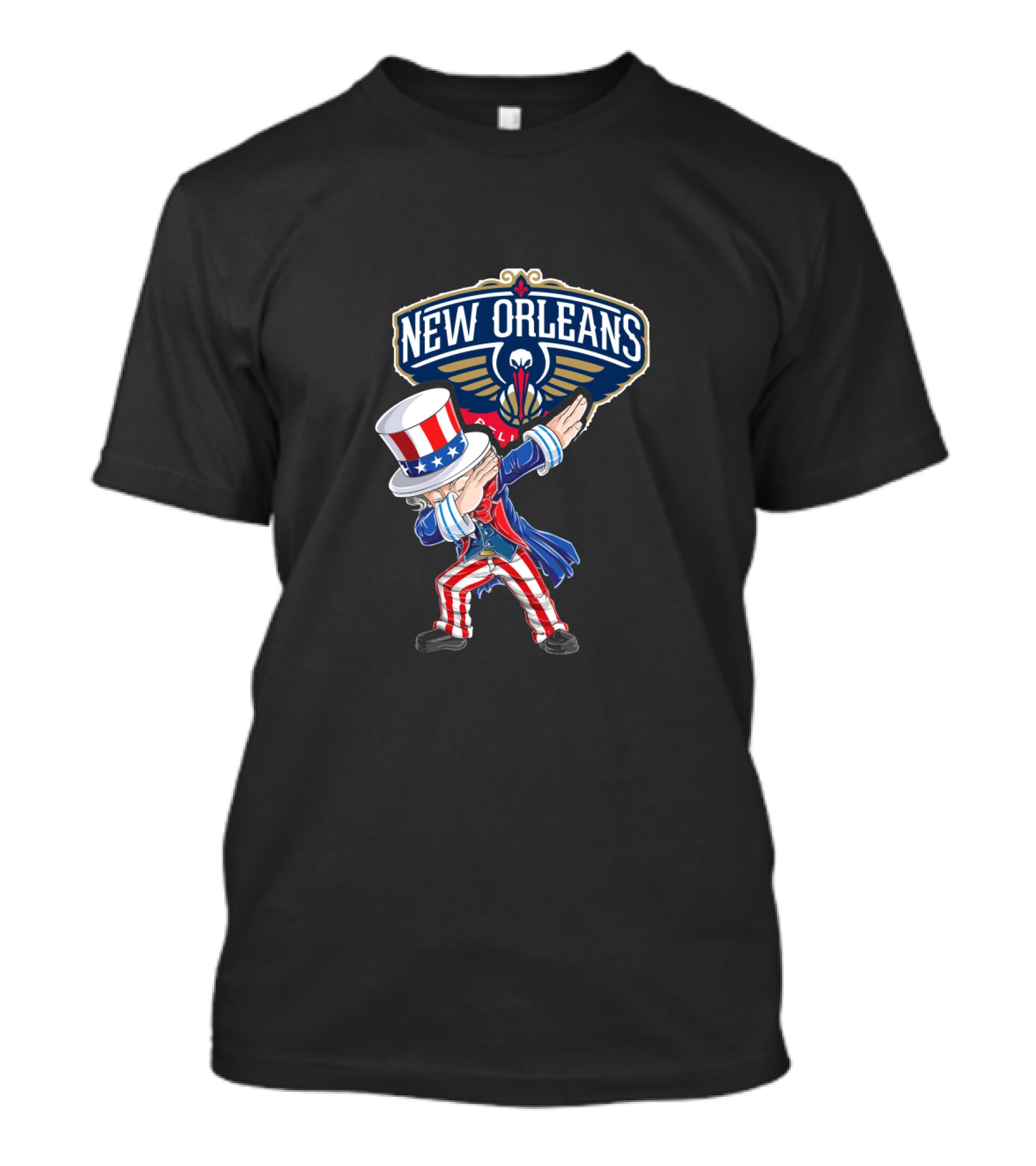 Uncle Sam Dabbing New Orleans Pelicans 4Th July Celebration T-Shirt