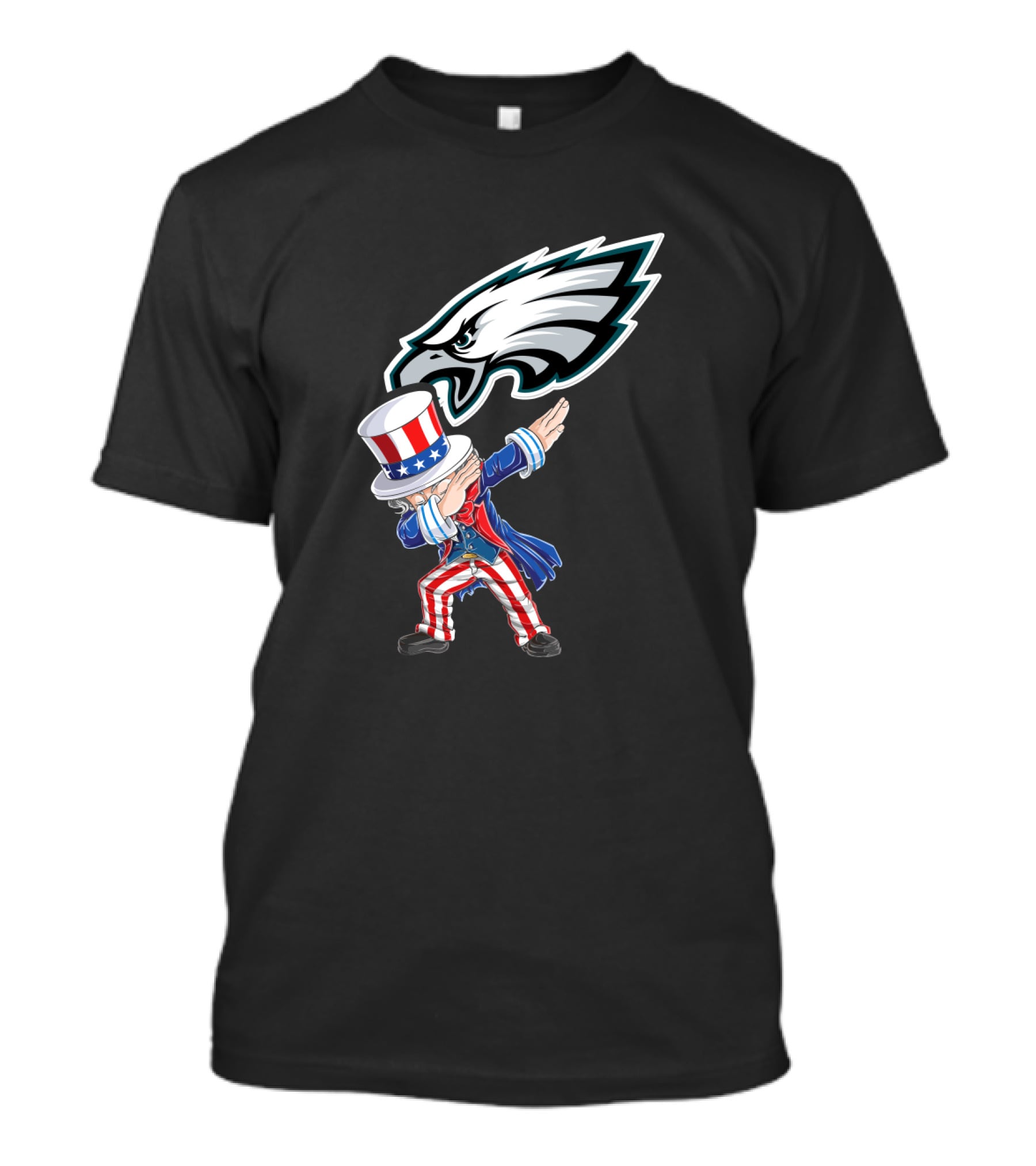 Philadelphia Eagles 4Th Of July Uncle Sam Dabbing T-Shirt