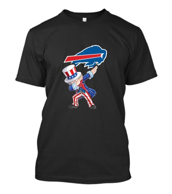 Uncle Sam Dabbing With Buffalo Bills Celebrating 4Th Of July For Fans T-Shirt