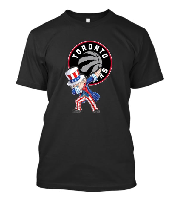 Uncle Sam Dabbing Toronto Raptors Fourth Of July Celebration T-Shirt