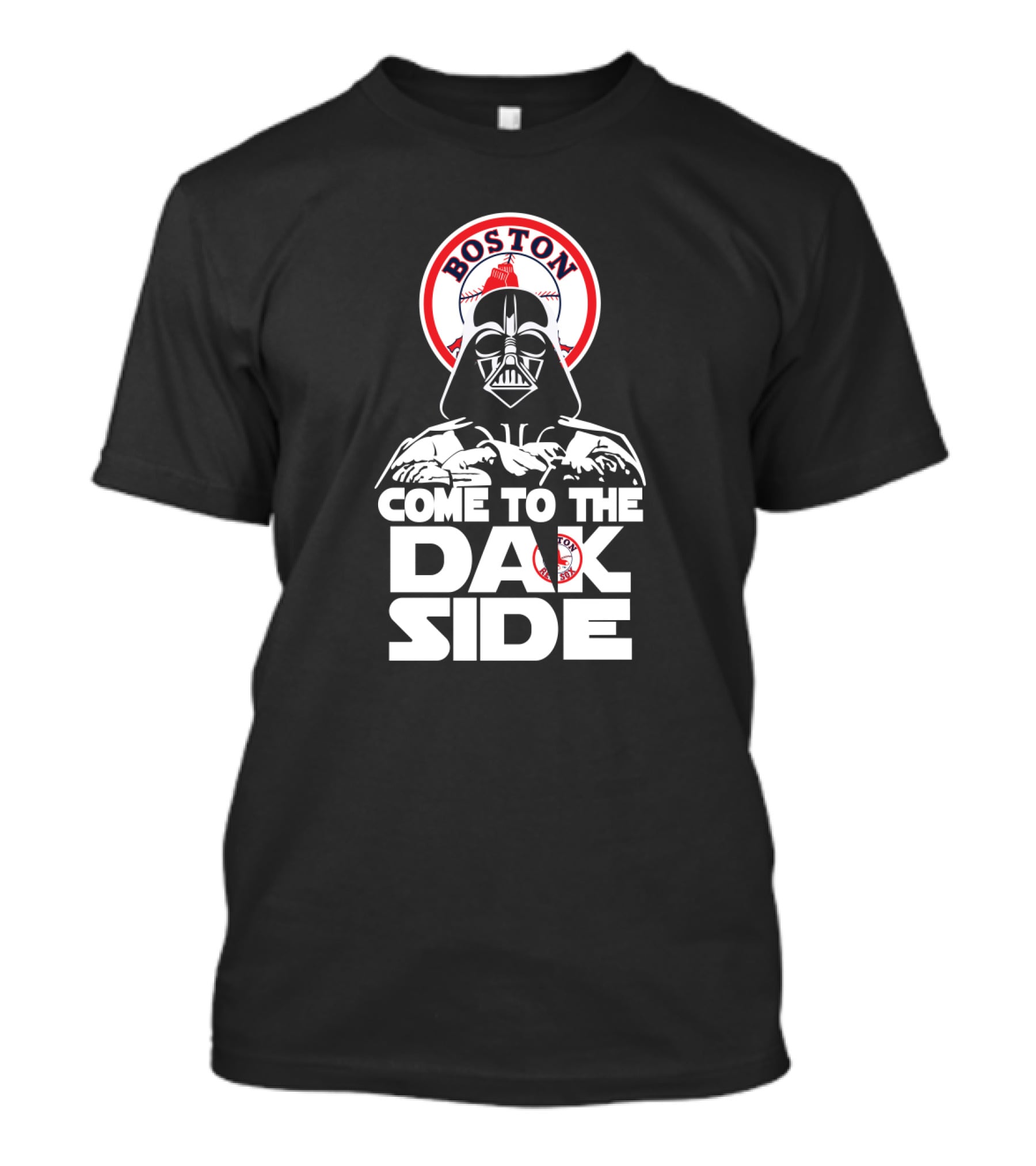 Darth Vader Come To The Dark Side Boston Red Sox Baseball Fan Crossover T-Shirt