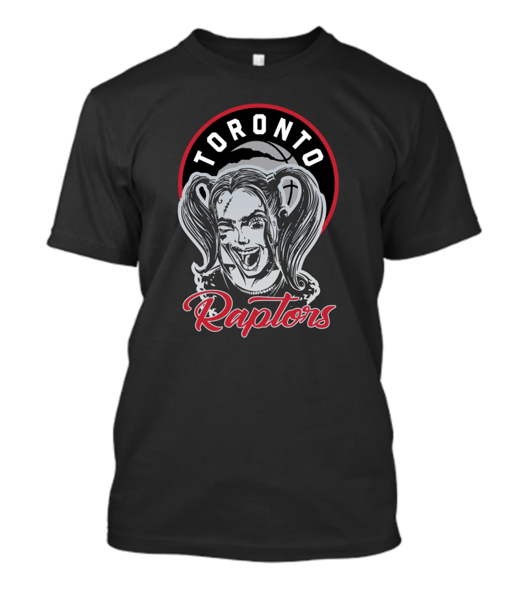 Toronto Raptors Harley Quinn Logo Mashup T-Shirt
