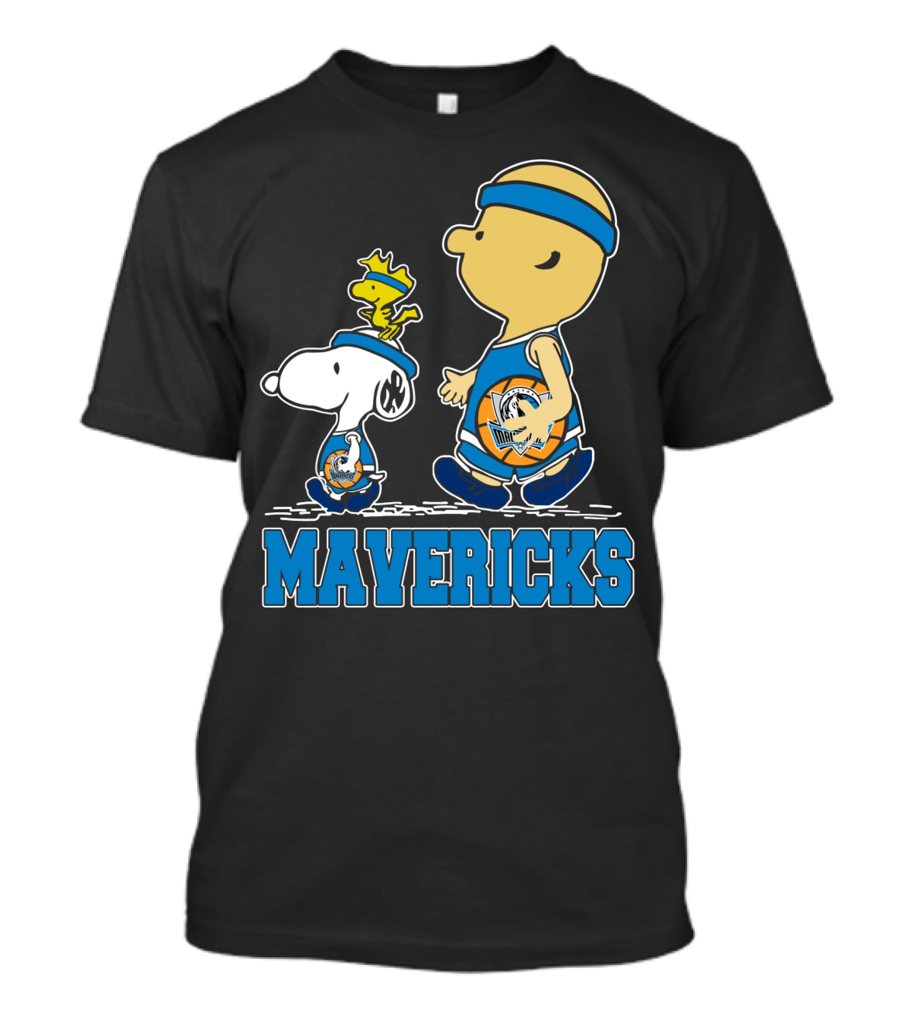 Mavericks Snoopy And Friends Basketball Team Spirit T-Shirt