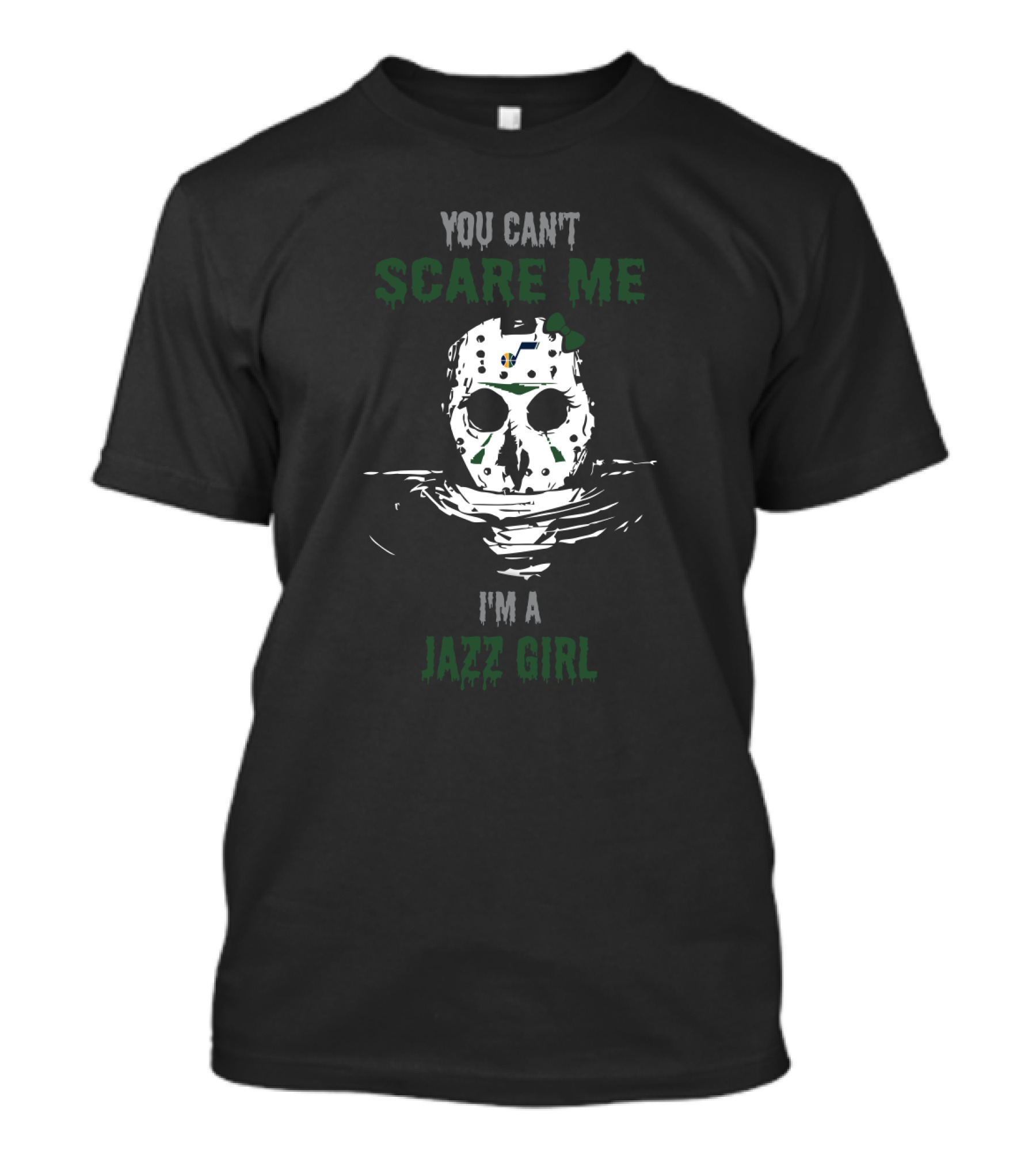 You Can't Scare Me I'm A Jazz Girl Jason Voorhees Utah Jazz Fans T-Shirt