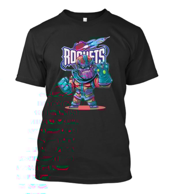 Thanos Rocket Houston Basketball Crossover T-Shirt
