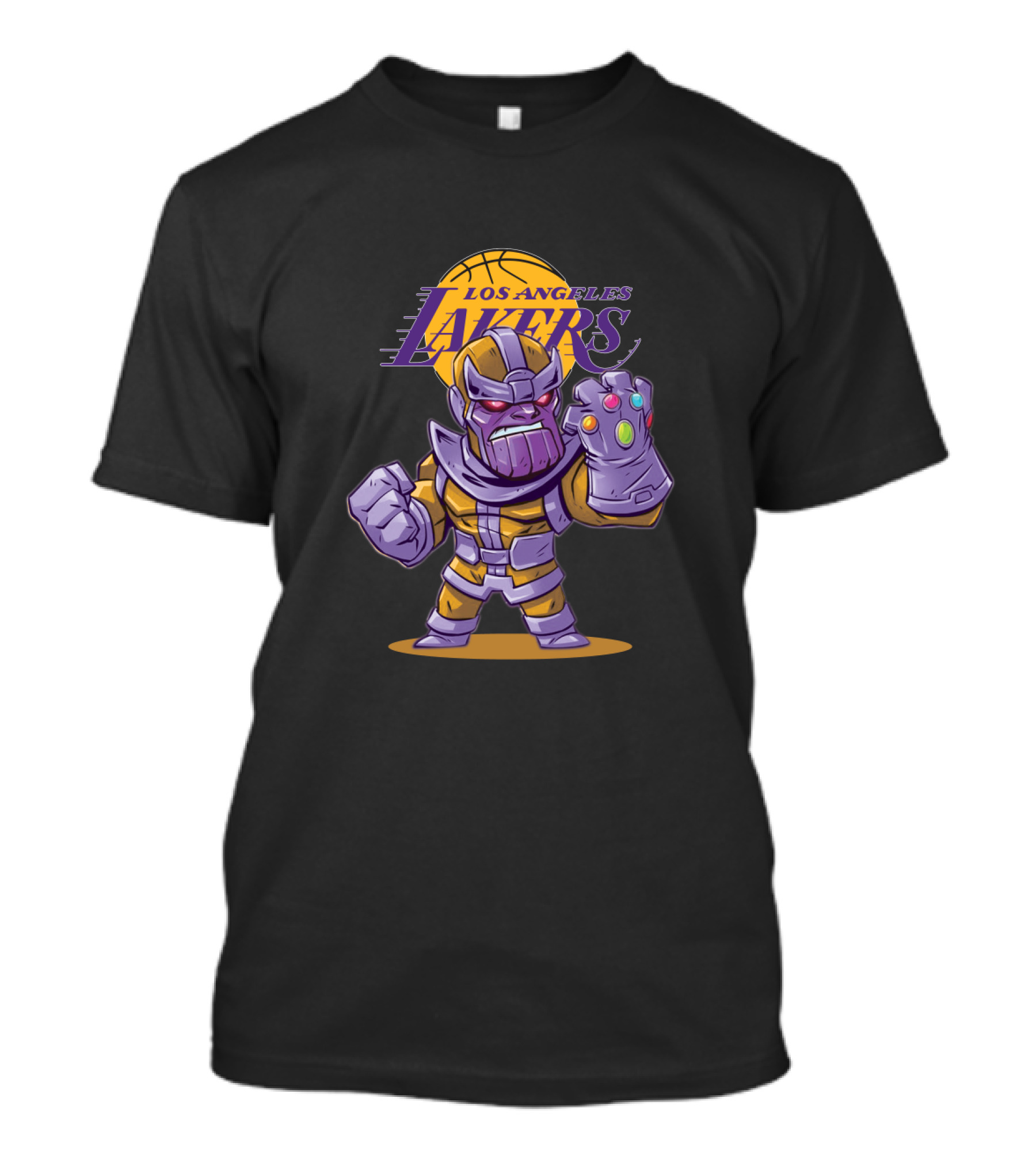 Los Angeles Lakers Thanos Crossover With Infinity Gauntlet T-Shirt