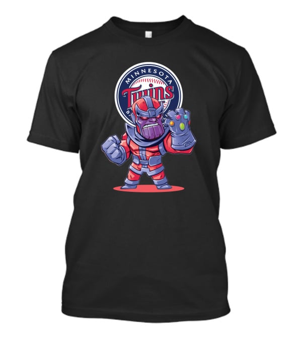 Minnesota Twins Thanos Baseball Fans Mashup T-Shirt