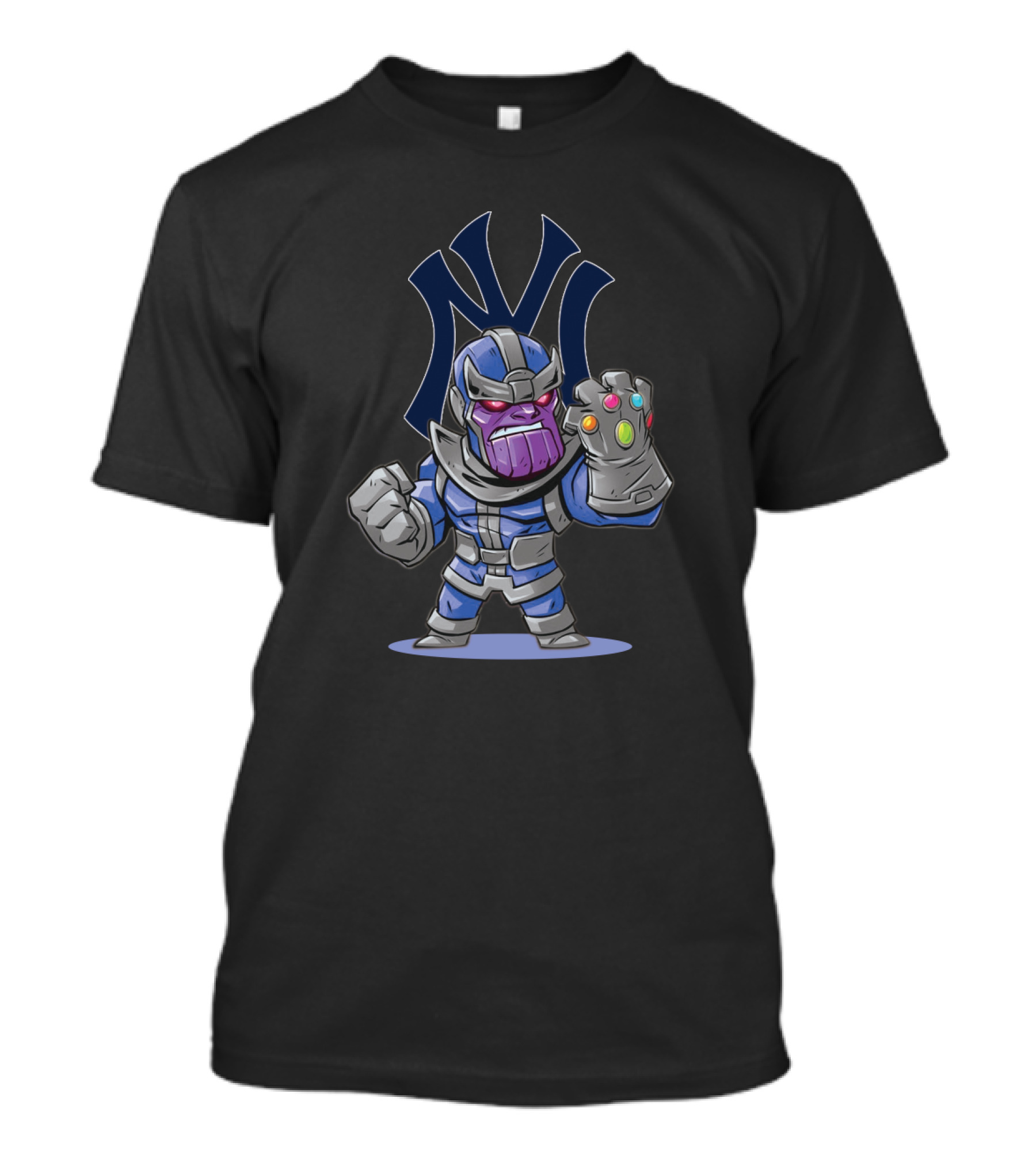 Thanos New York Yankees Fans Infinity Gauntlet Logo Mashup T-Shirt
