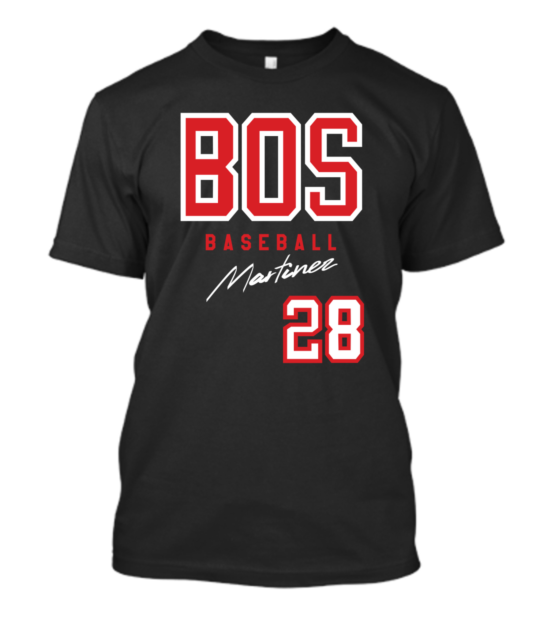 BOS Baseball Martinez 28 Boston Red Sox J D Martinez Fans T-Shirt
