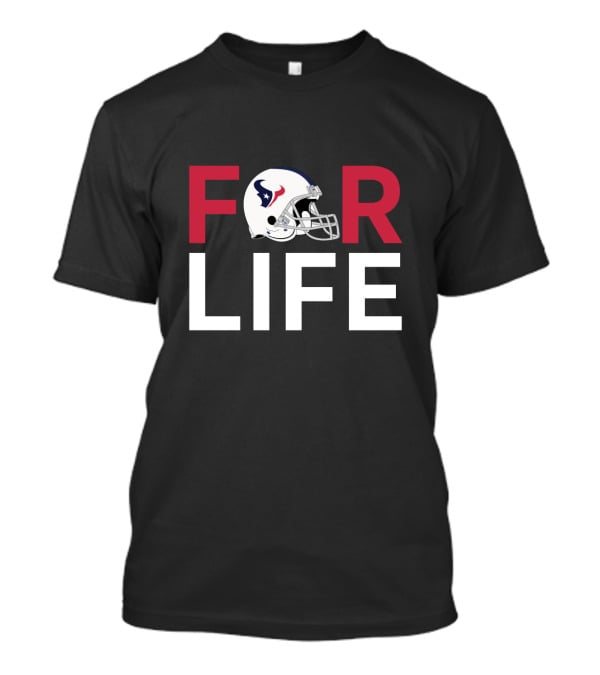 Houston Texans Helmet Symbol For Life Fan Passion T-Shirt