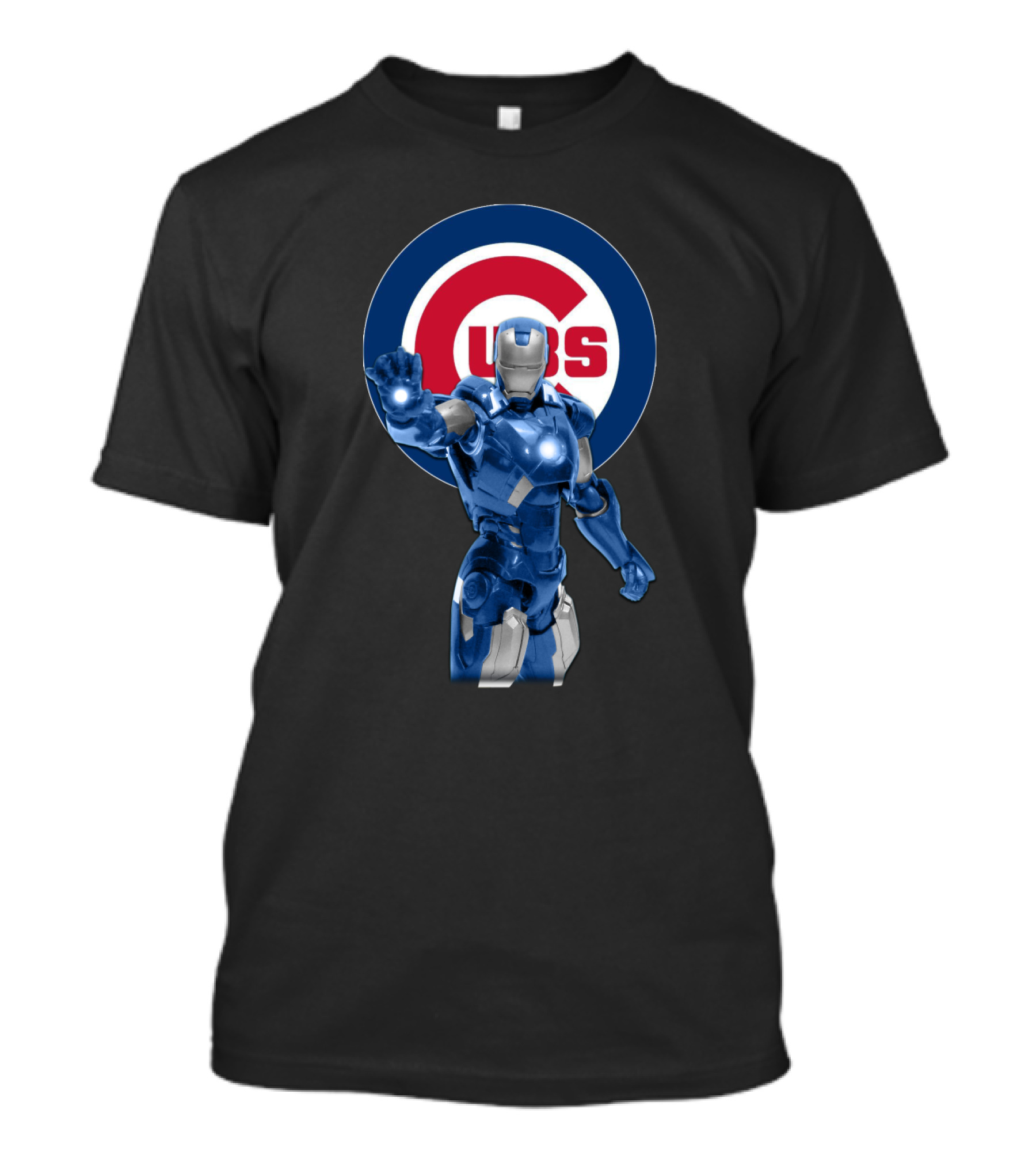 Chicago Cubs Iron Man Crossover Marvel Merchandise T-Shirt