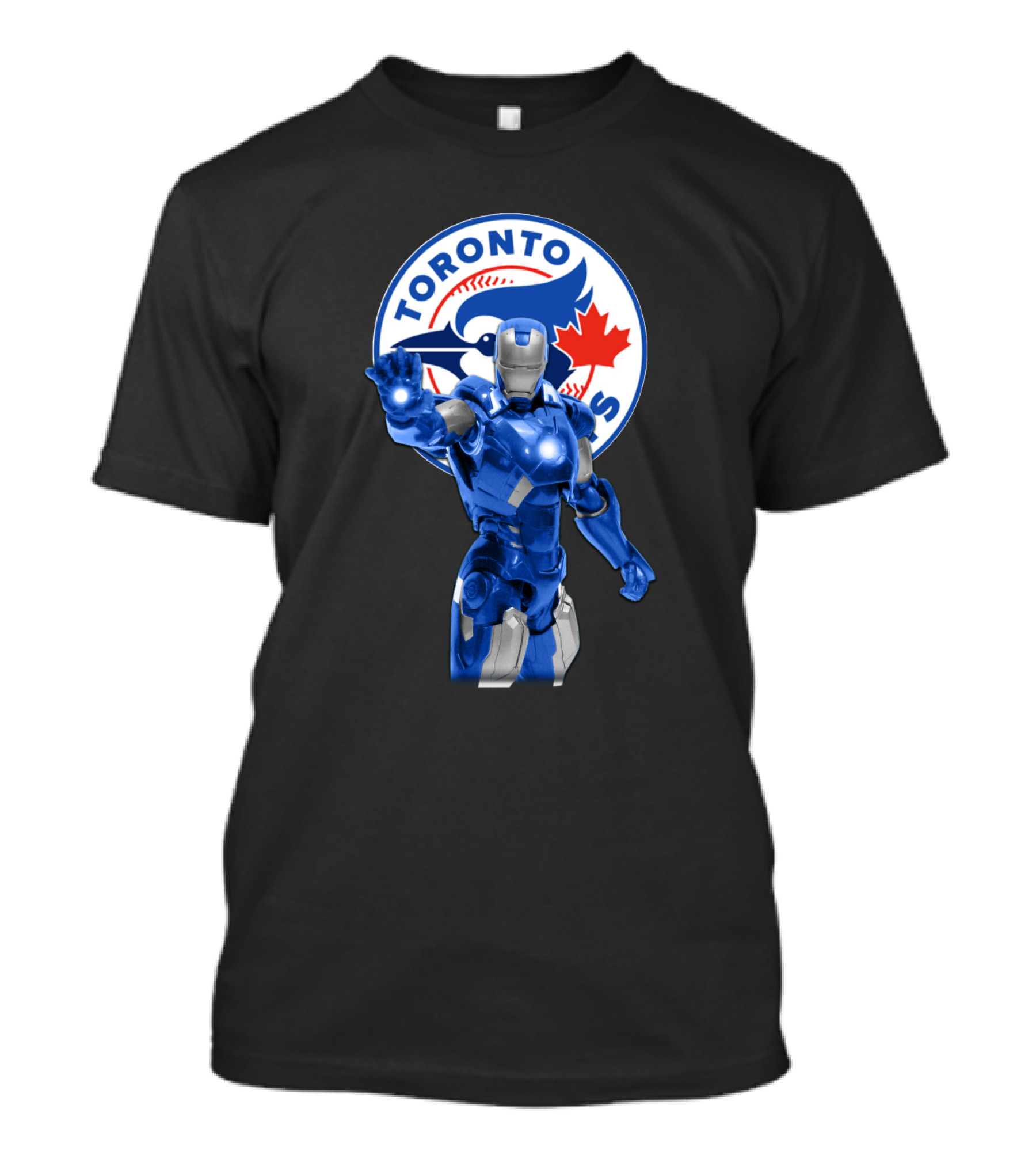 Toronto Blue Jays Iron Man Fans Ultimate Marvel Baseball Crossover T-Shirt
