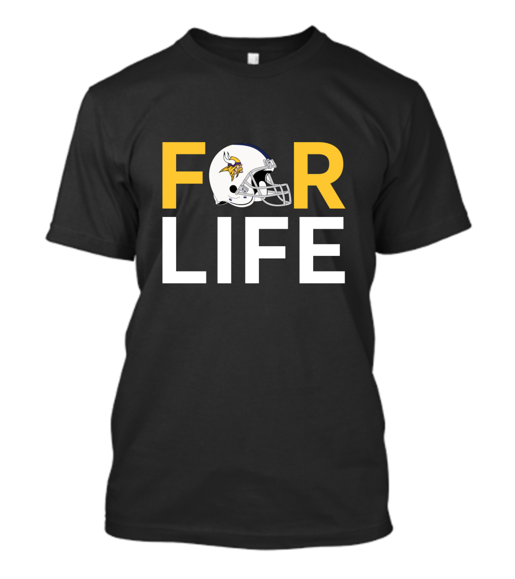 Minnesota Vikings Helmet For Life Fans T-Shirt