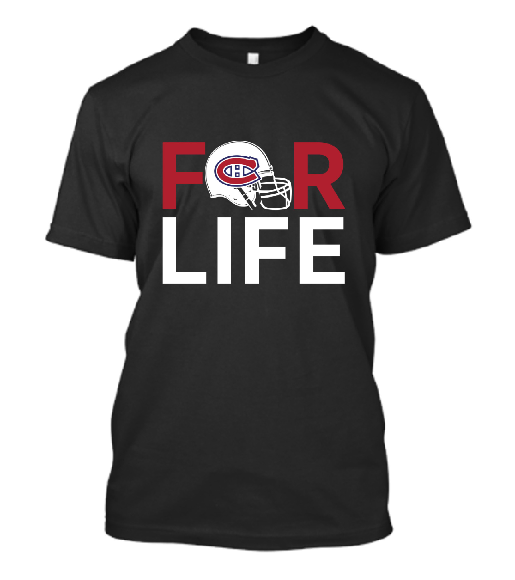 Montreal Canadiens Helmet For Life Fan Loyalty T-Shirt