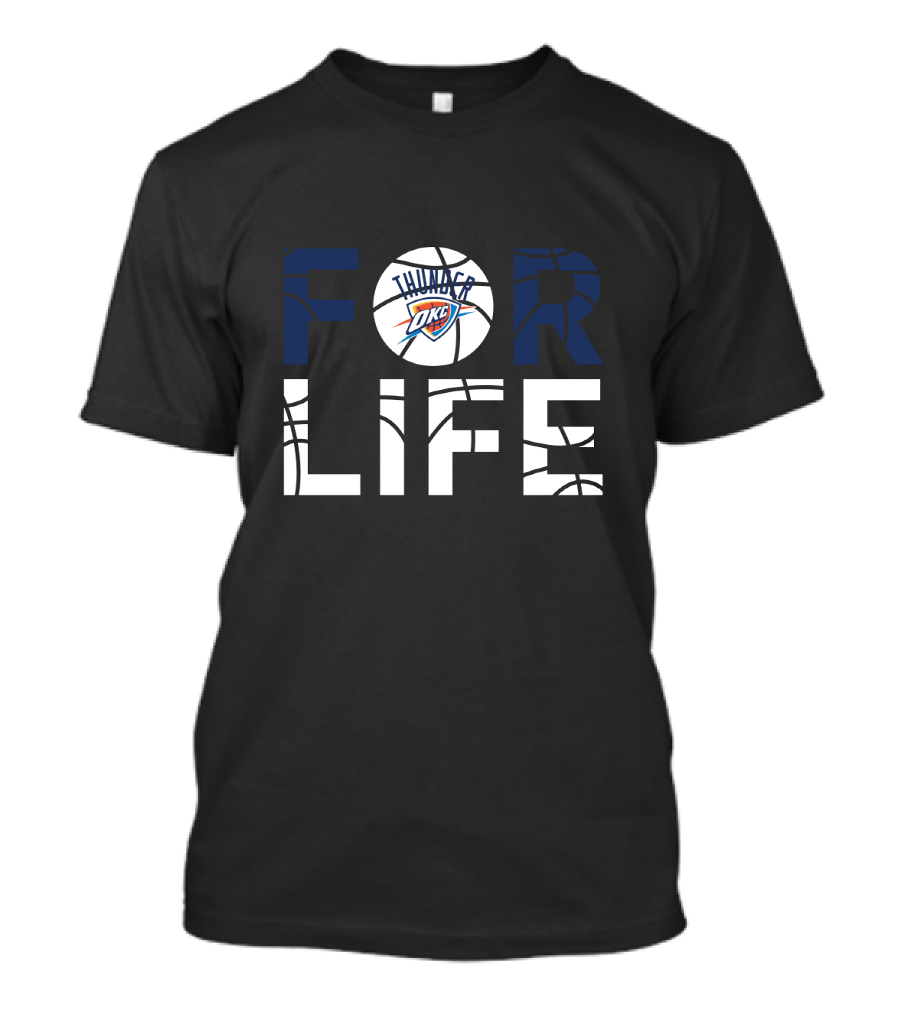 Oklahoma City Thunder Okc Basketball For Life Fans T-Shirt