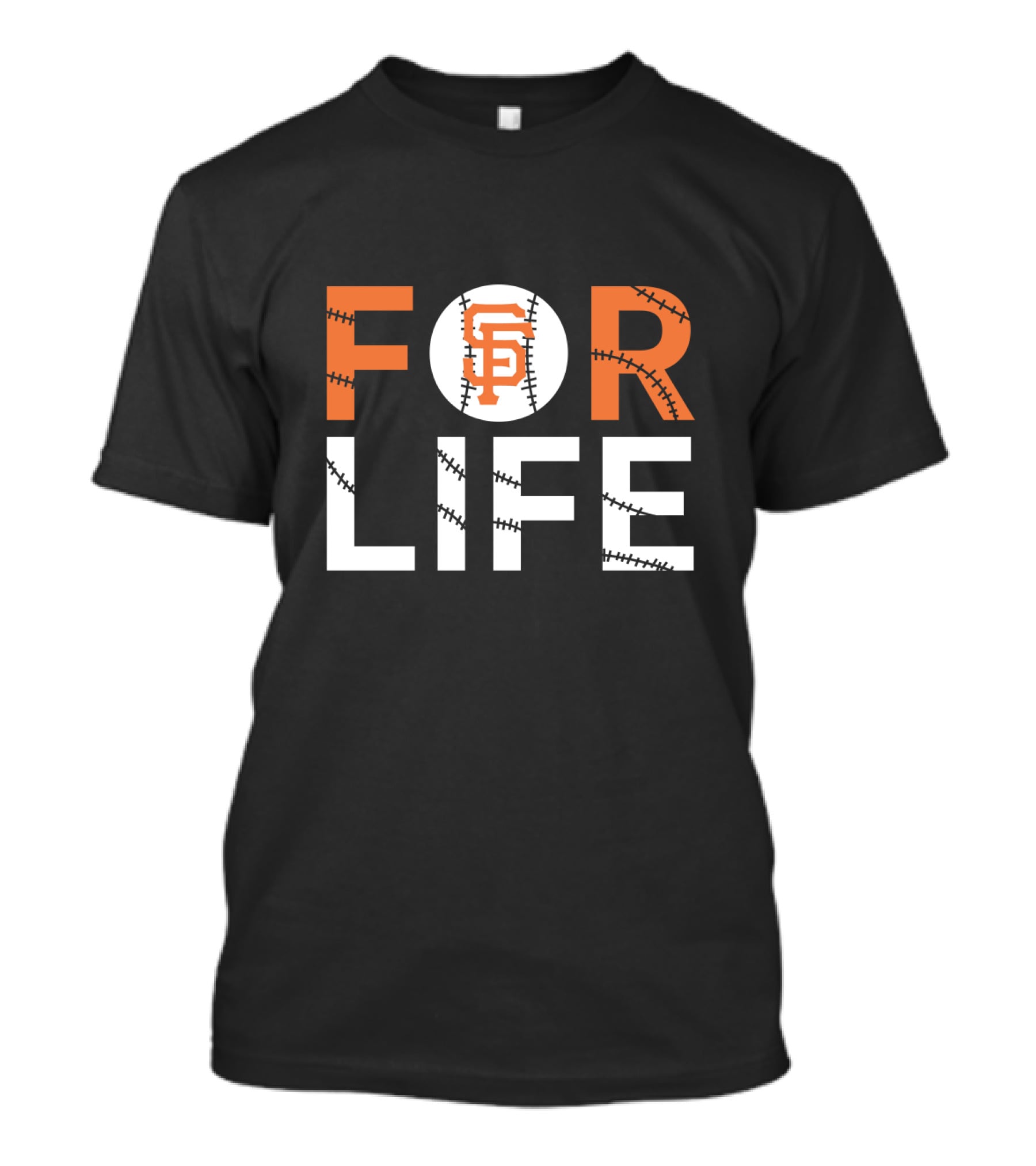 San Francisco Giants Baseball Enthusiast Iconic SF For Life T-Shirt