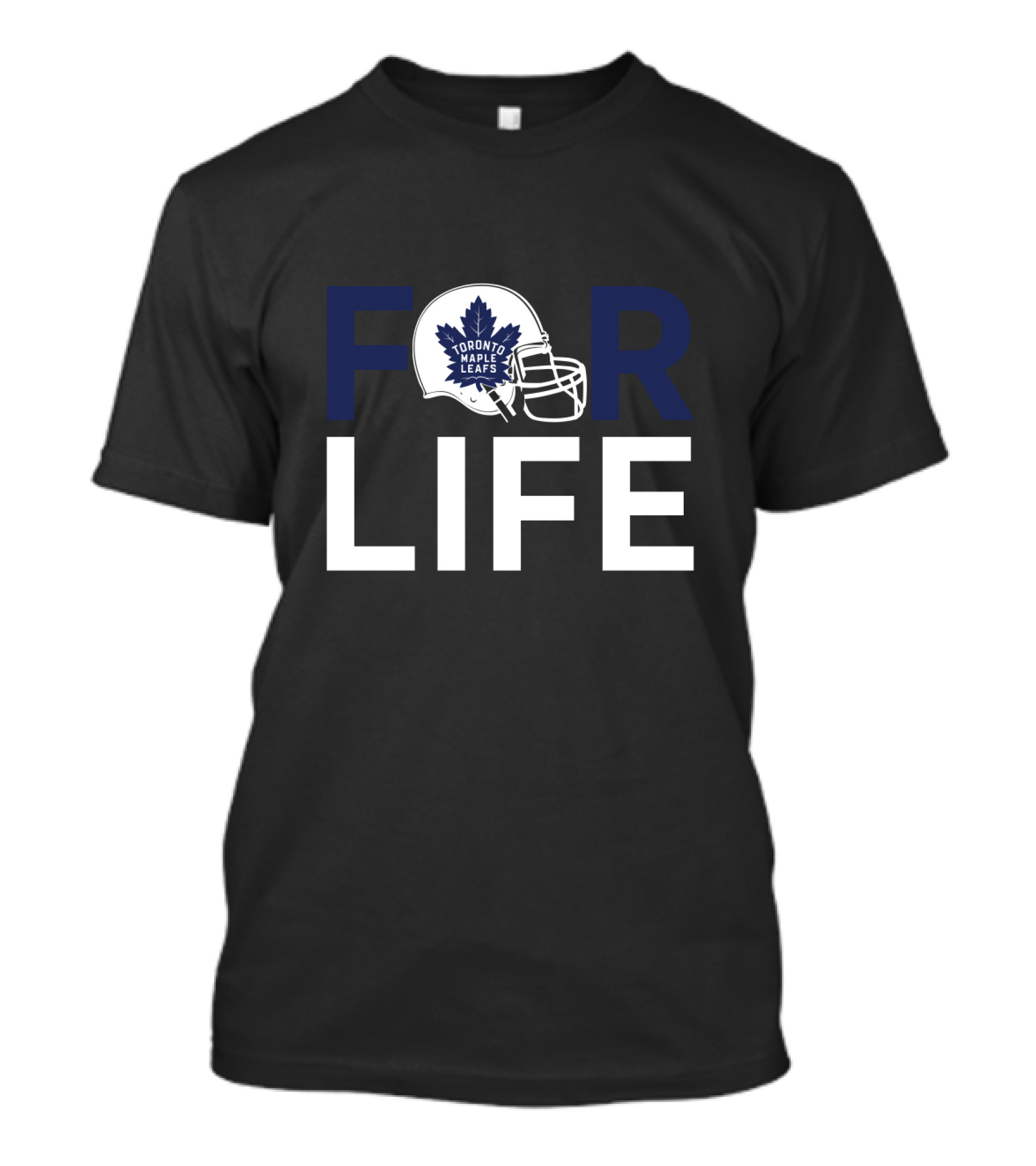Toronto Maple Leafs For Life Hockey Helmet T-Shirt