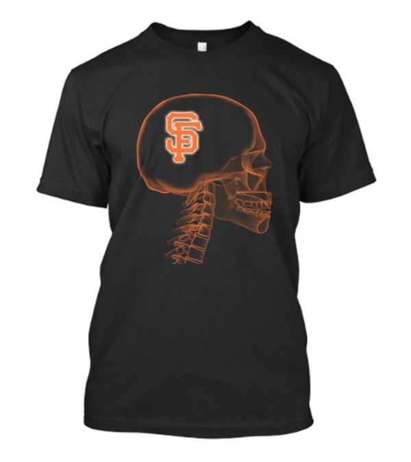 San Francisco Giants Skull Brain Halloween T-Shirt