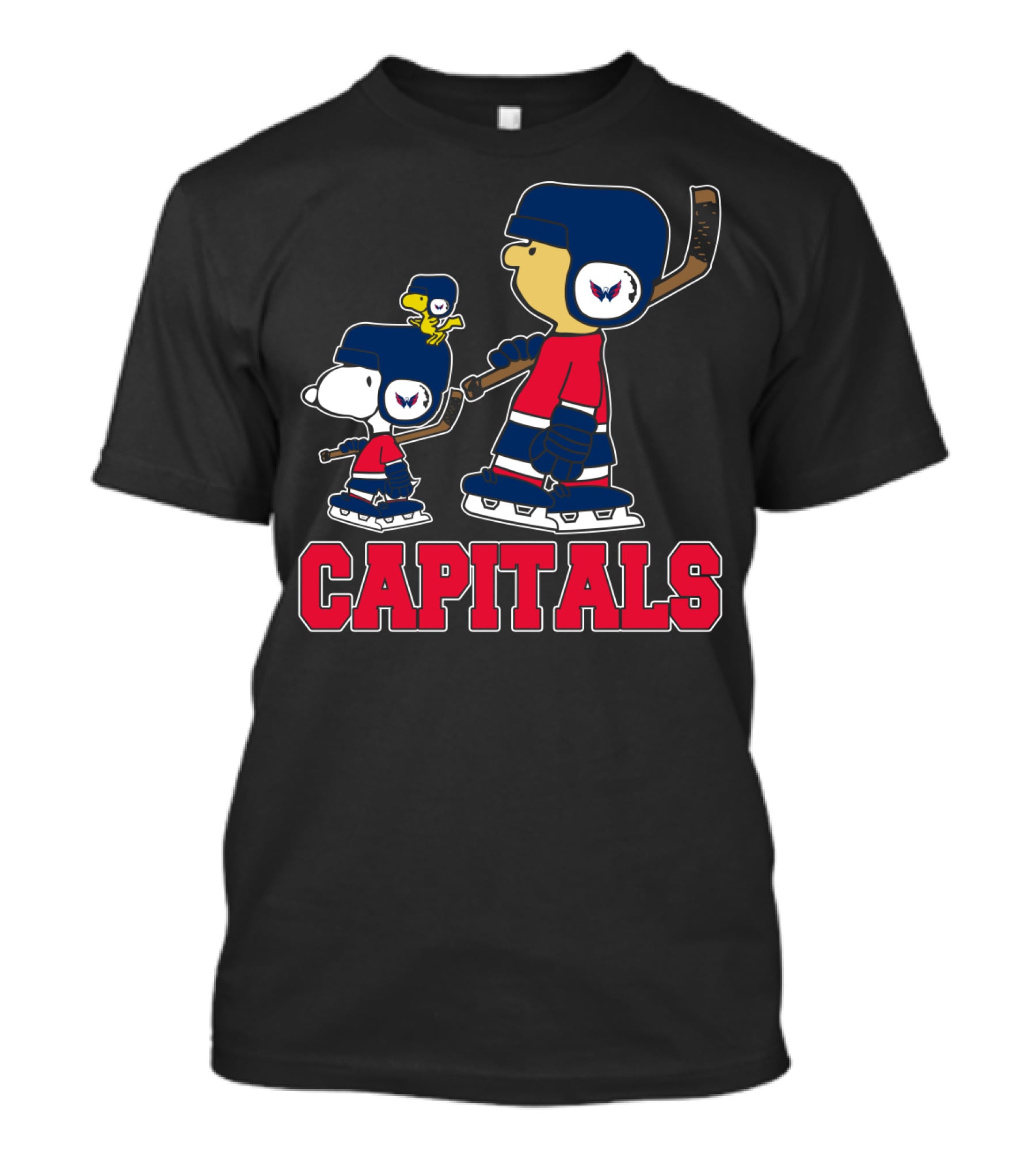 Snoopy Caps Hockey Fans Washington Capitals T-Shirt