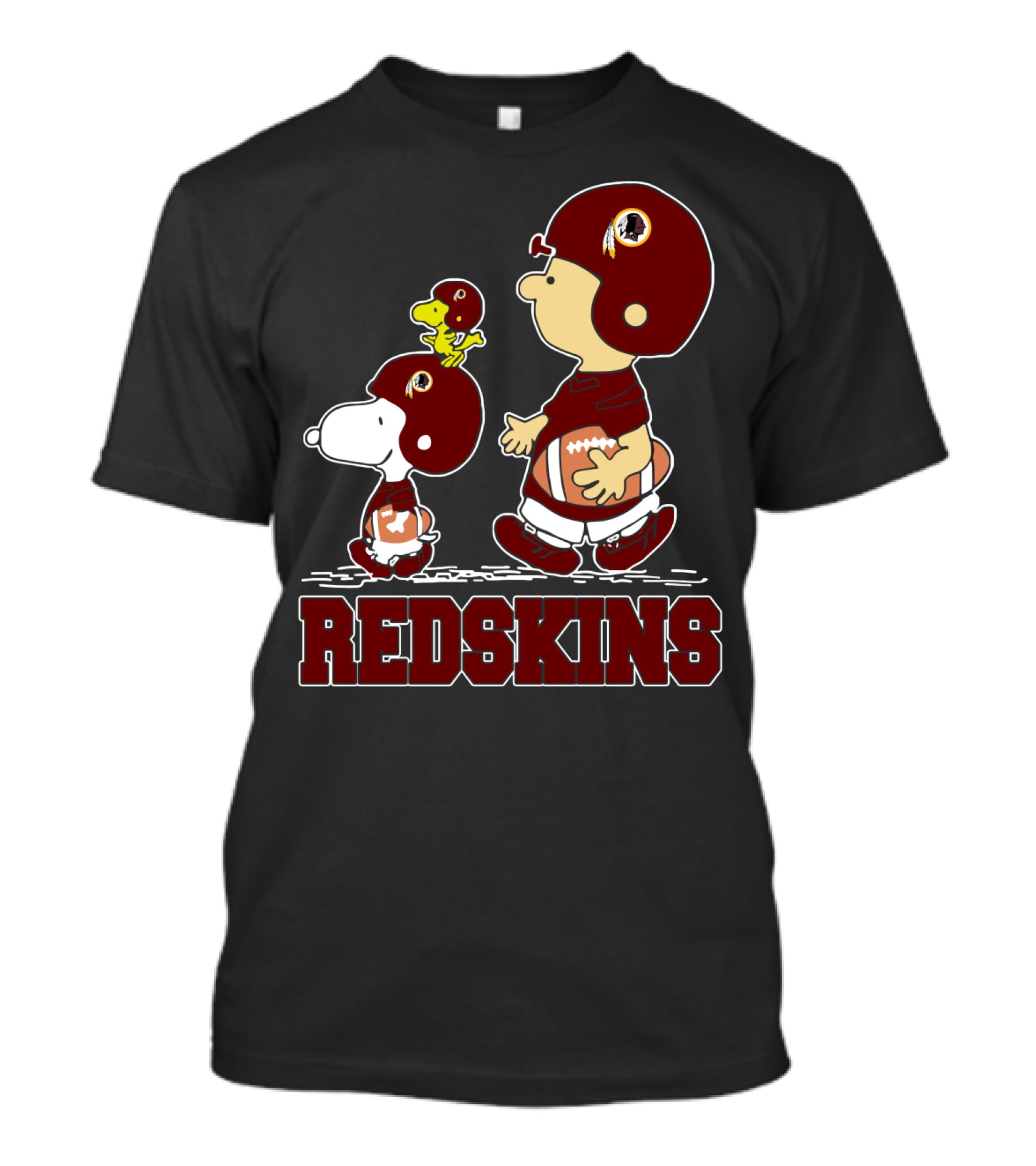 Snoopy And Woodstock Washington Redskins Football Fans T-Shirt