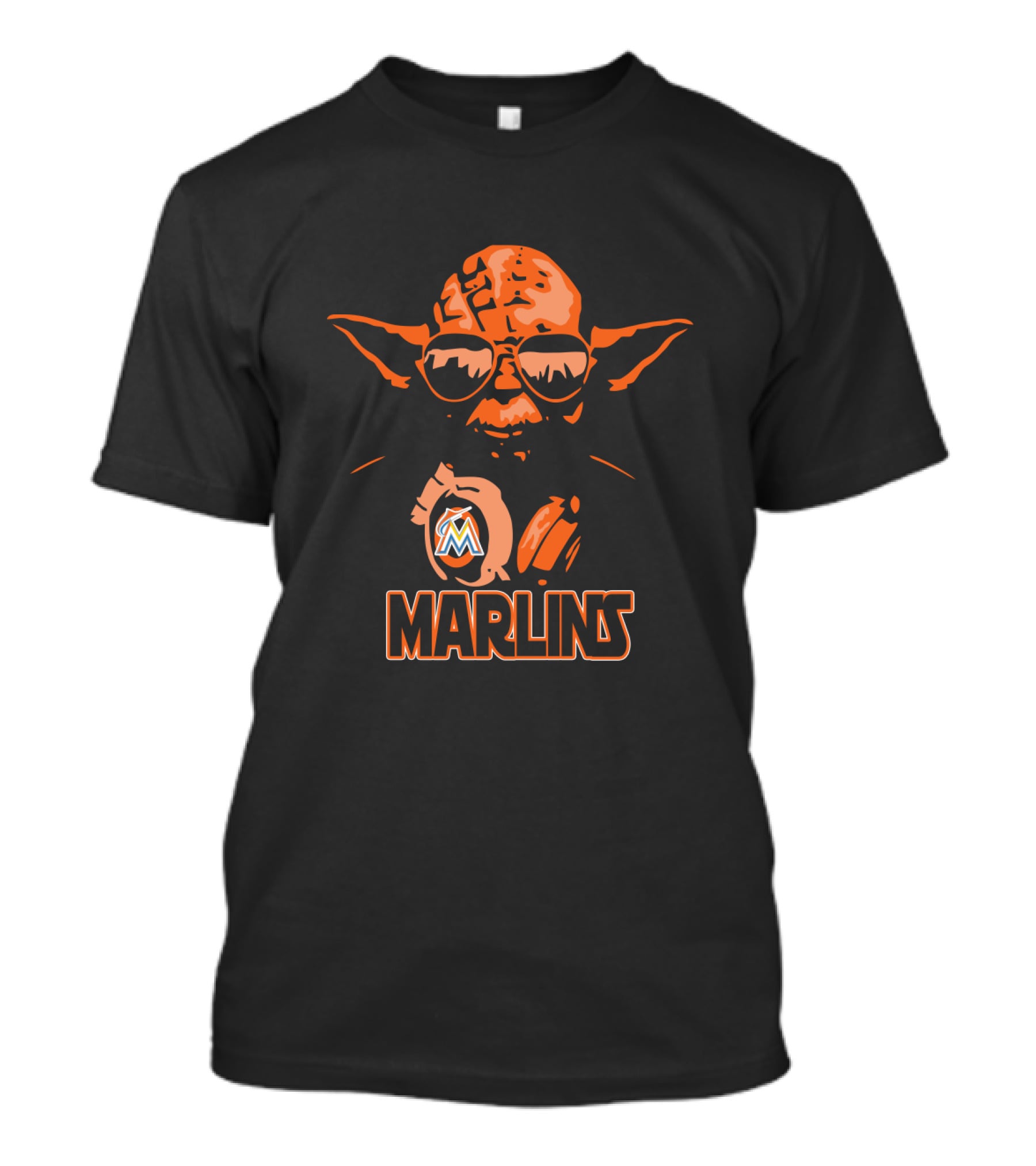 Yoda Marlins Fans Miami Star Wars T-Shirt