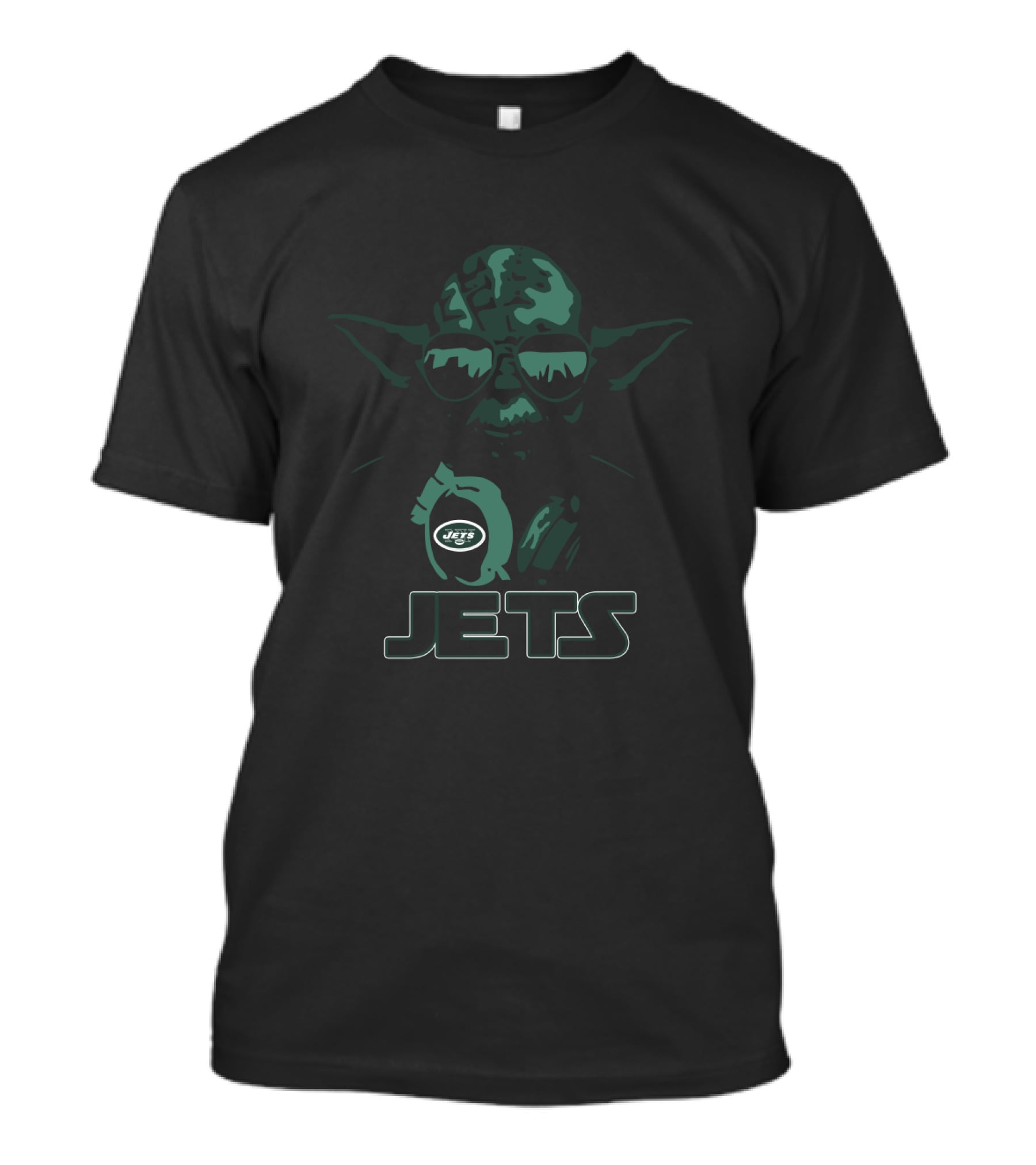 Yoda Star Wars Meets New York Jets Fans T-Shirt
