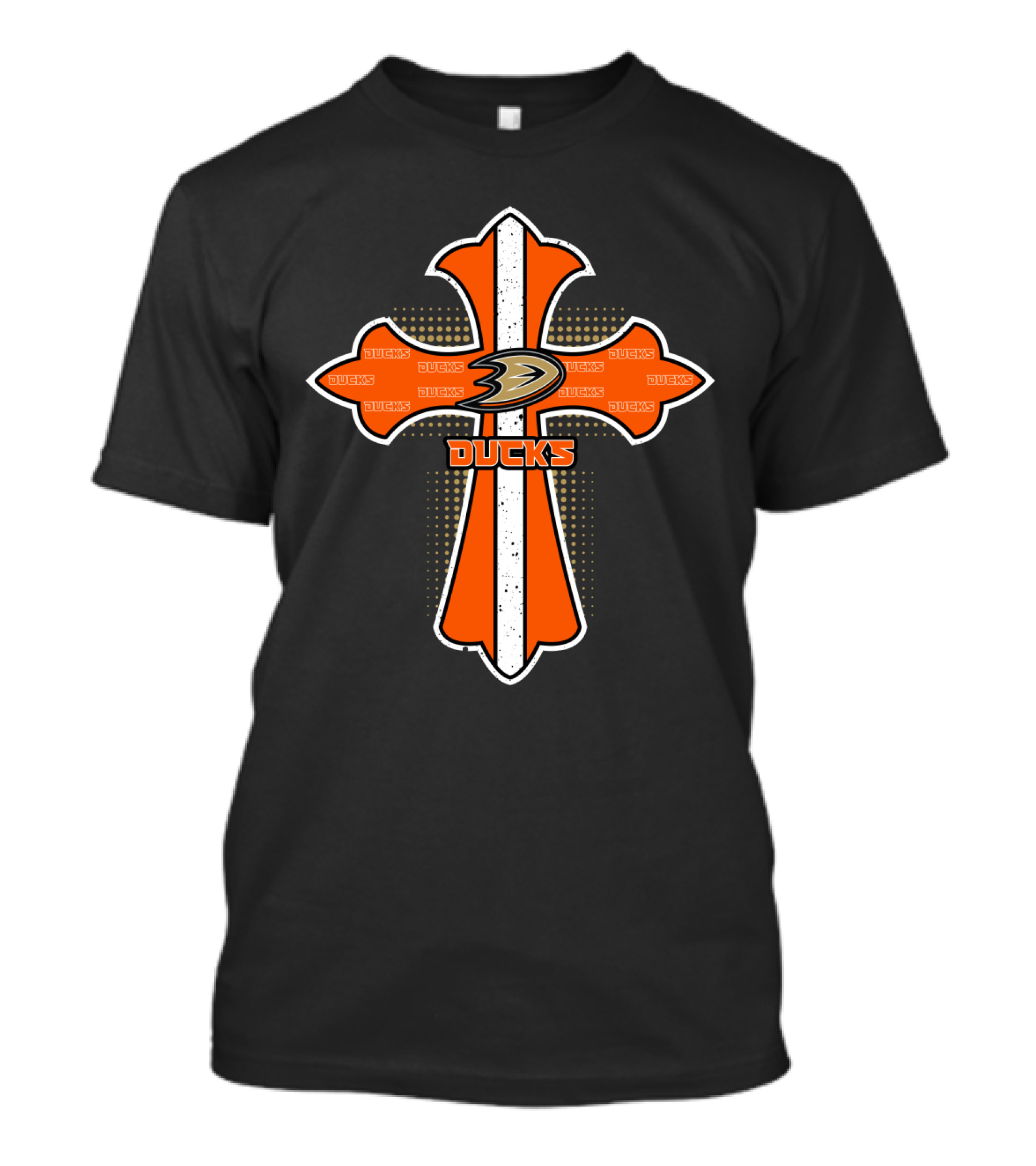 Anaheim Ducks Cross For Jesus Fans T-Shirt