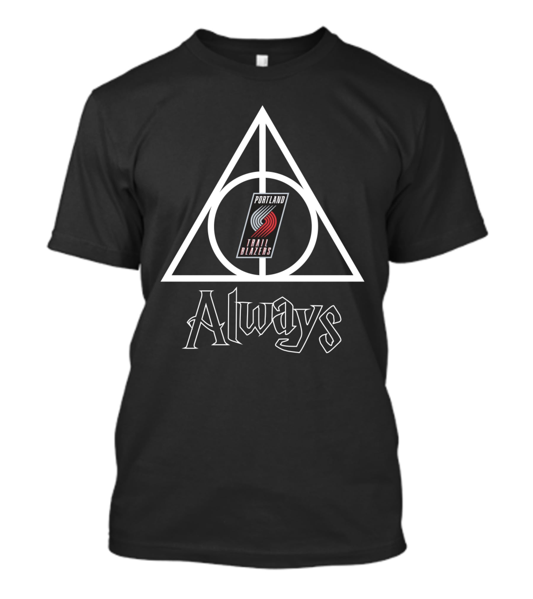 Portland Trail Blazers Deathly Hallows Always T-Shirt