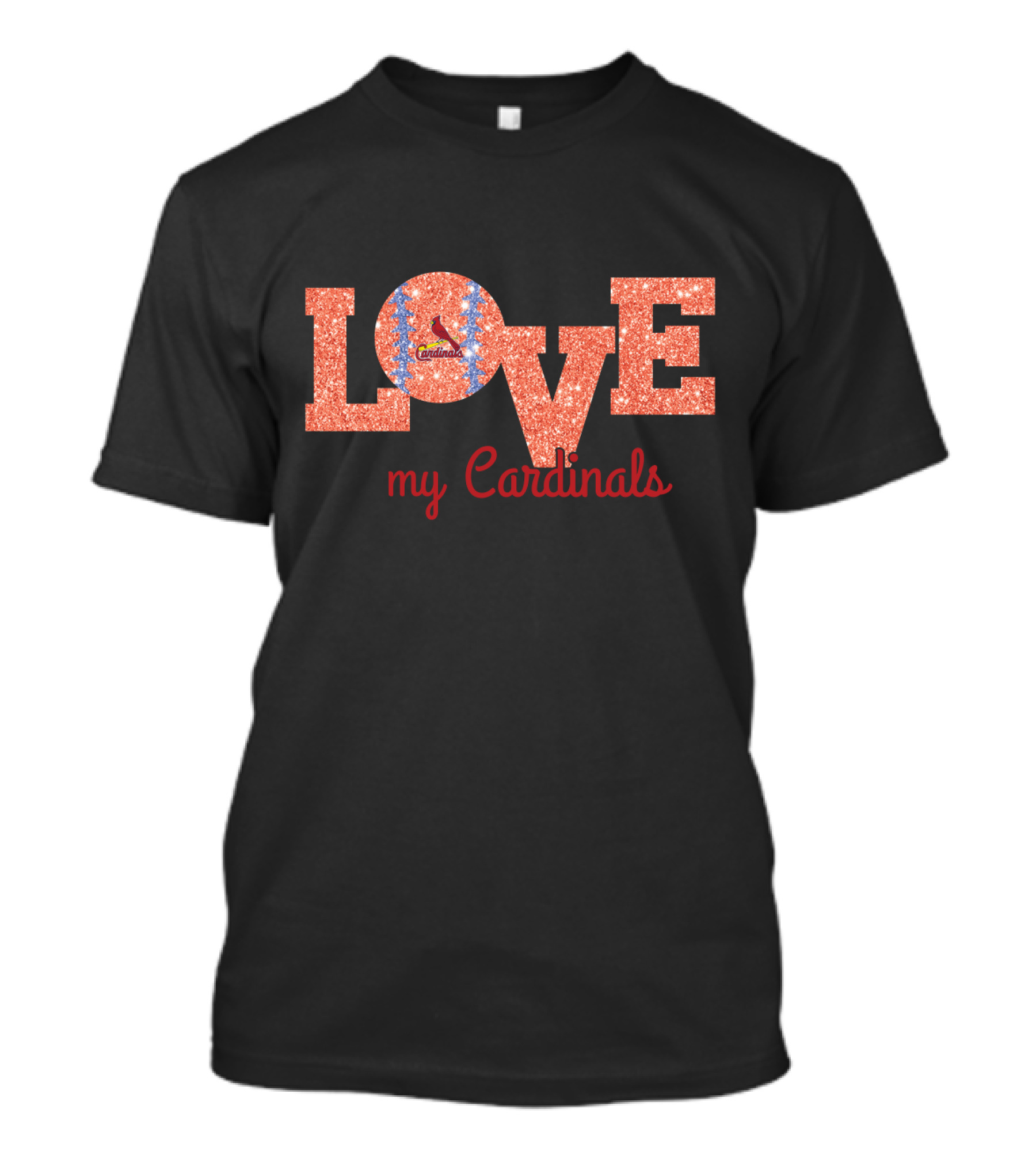 Love My Cardinals Baseball St. Louis T-Shirt