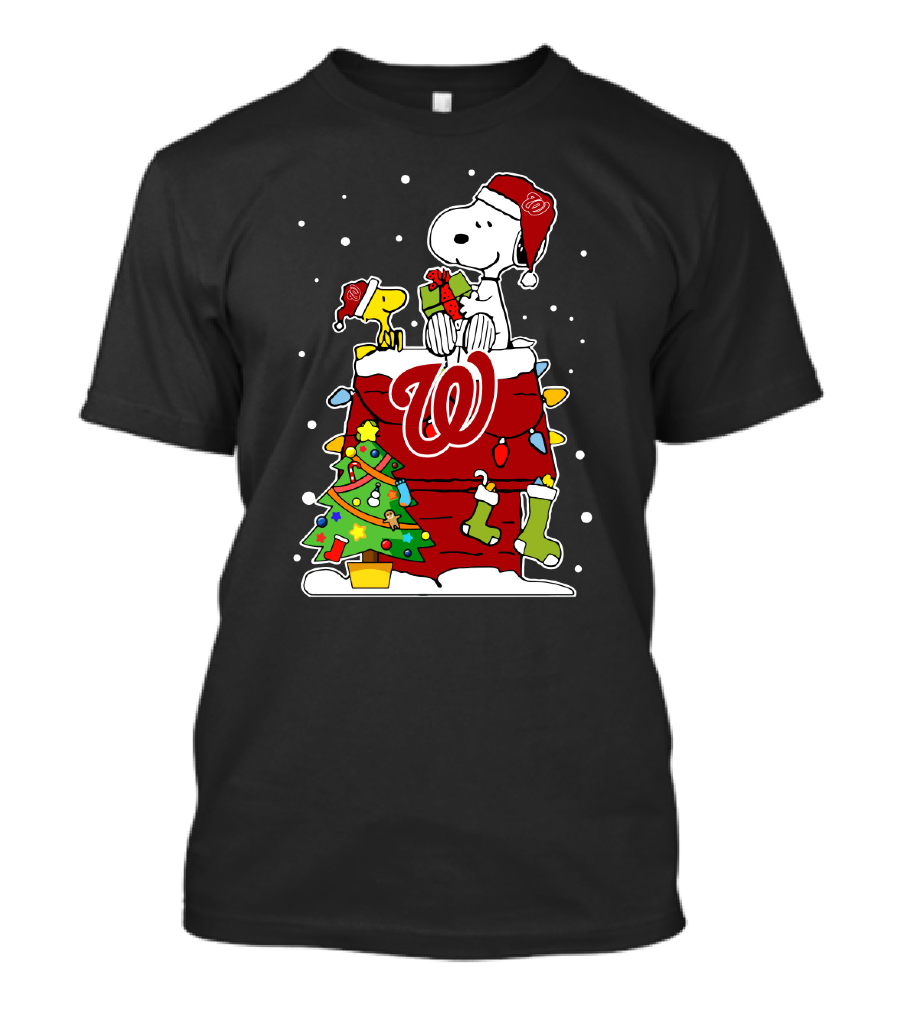 Washington Nationals Snoopy Christmas T-Shirt
