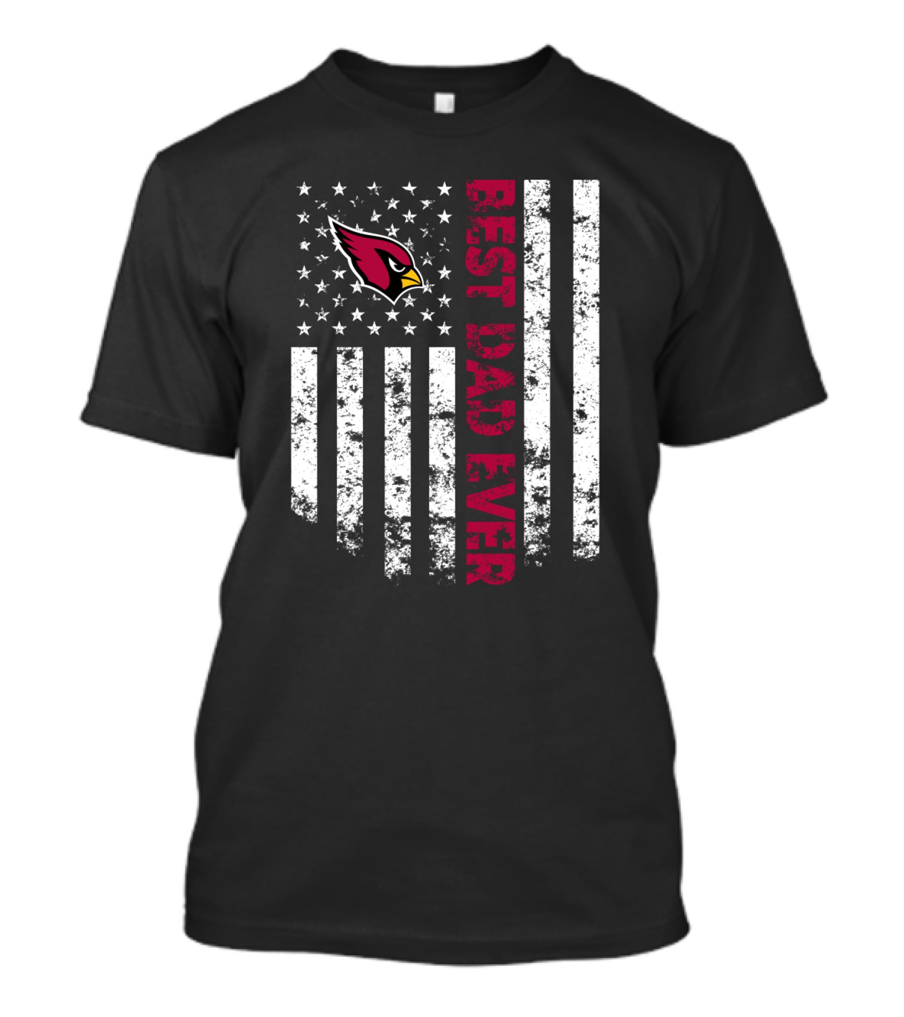 Arizona Cardinals Best Dad Ever Flag T-Shirt