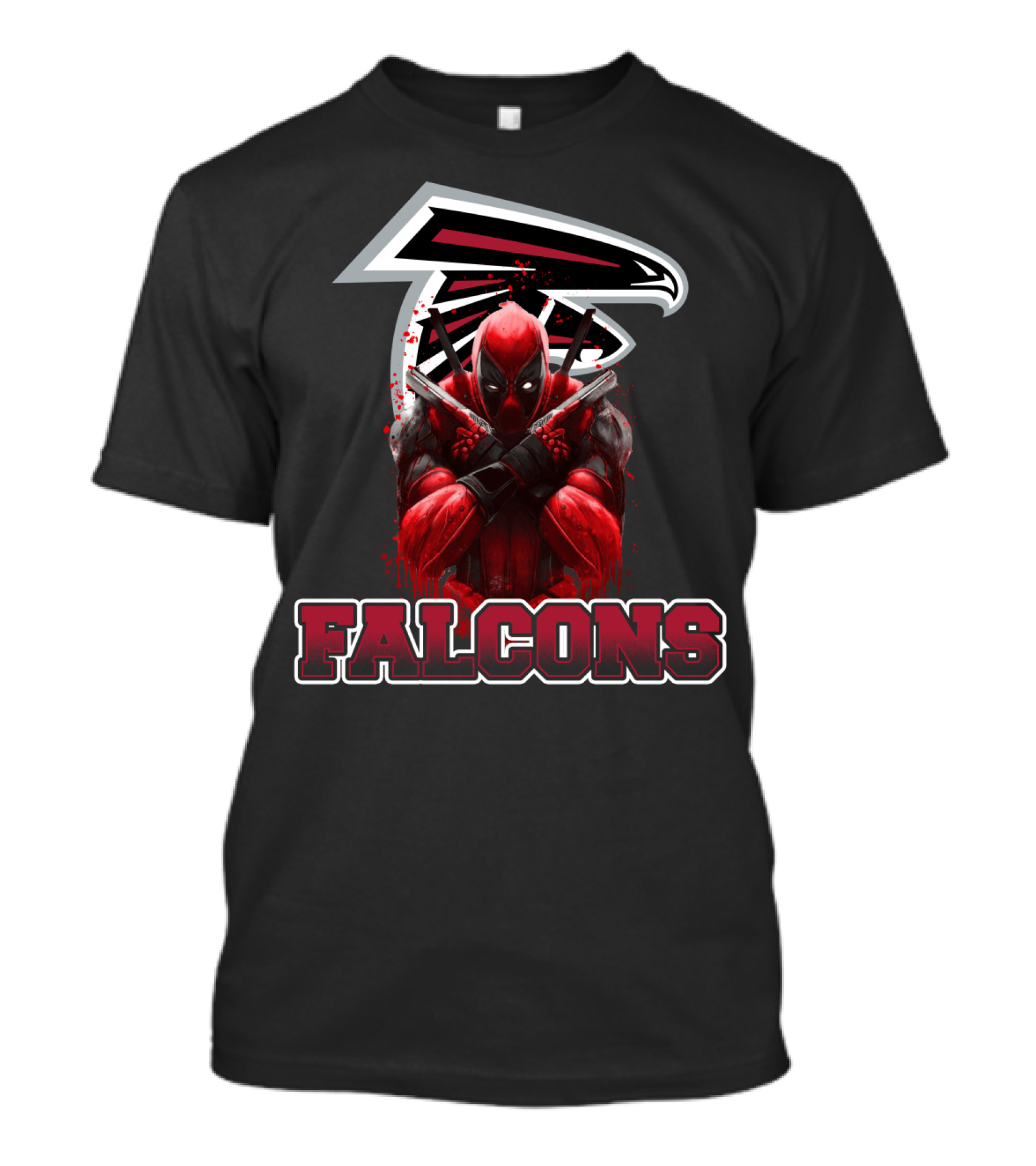Deadpool Atlanta Falcons Crossover T-Shirt