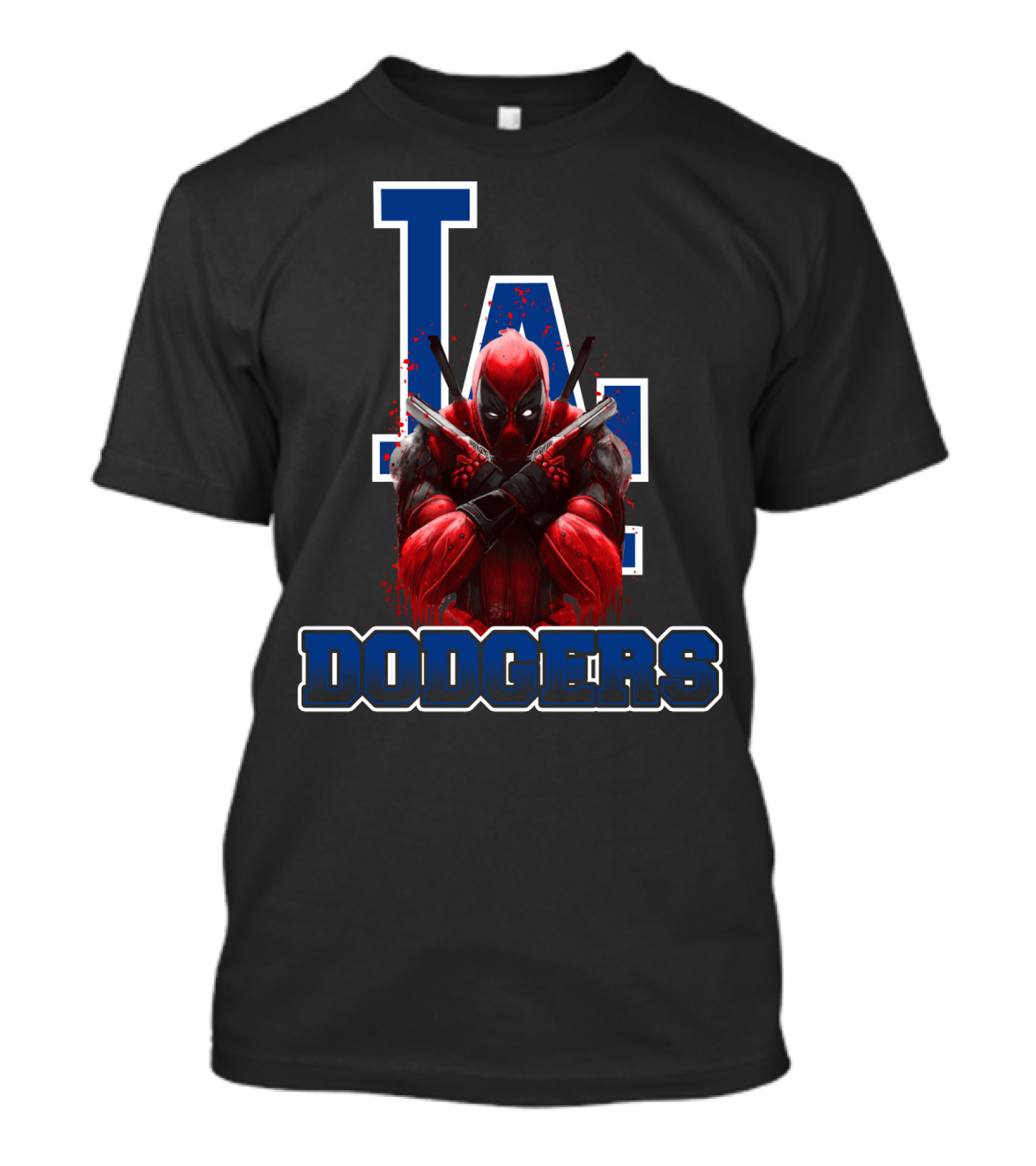 Los Angeles Dodgers Deadpool Crossover Fan Gear T-Shirt
