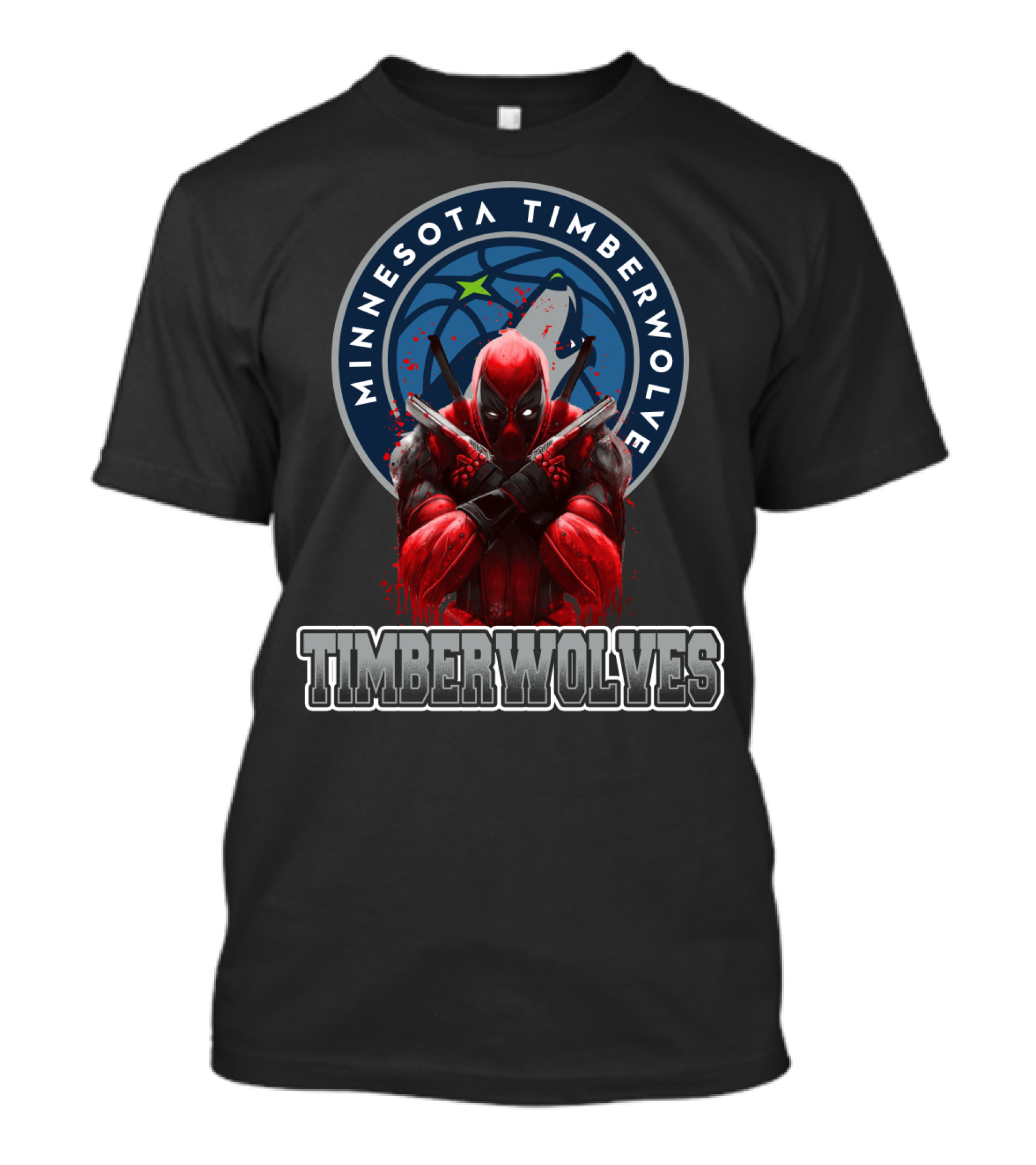 Minnesota Timberwolves Deadpool Crossover Fan T-Shirt