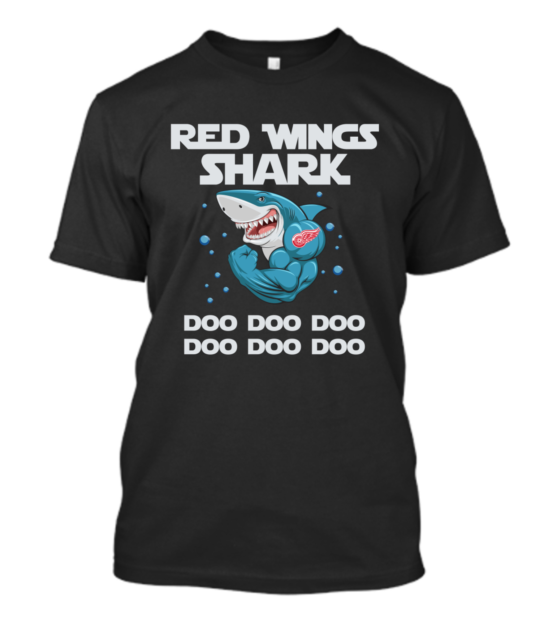 Red Wings Shark Doo Doo Doo Detroit NHL T-Shirt