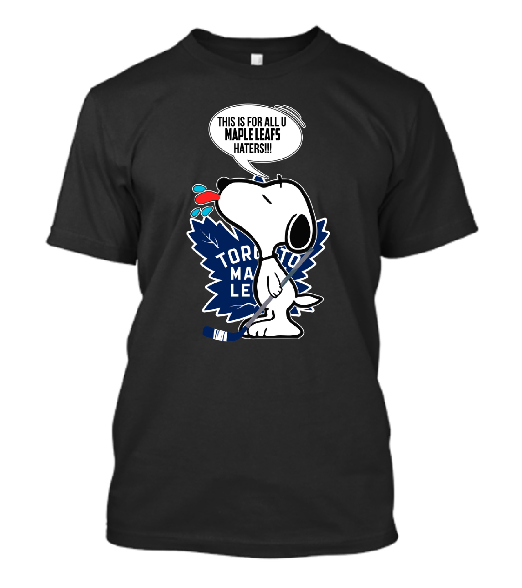 Toronto Maple Leafs Snoopy Hockey Fans Message To Haters T-Shirt