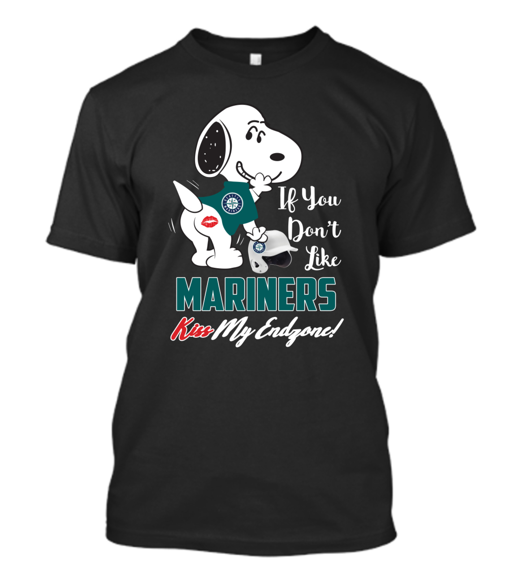 Snoopy If You Don’t Like Mariners Kiss My Endzone T-Shirt