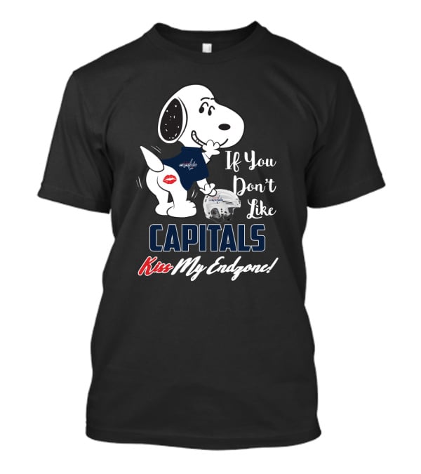 If You Don't Like Capitals Kiss My Endzone Snoopy Washington Capitals T-Shirt