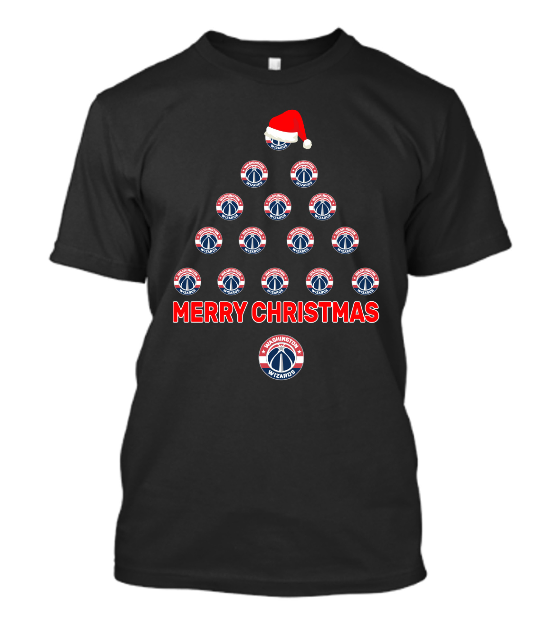 Merry Christmas Washington Wizards Tree T-Shirt