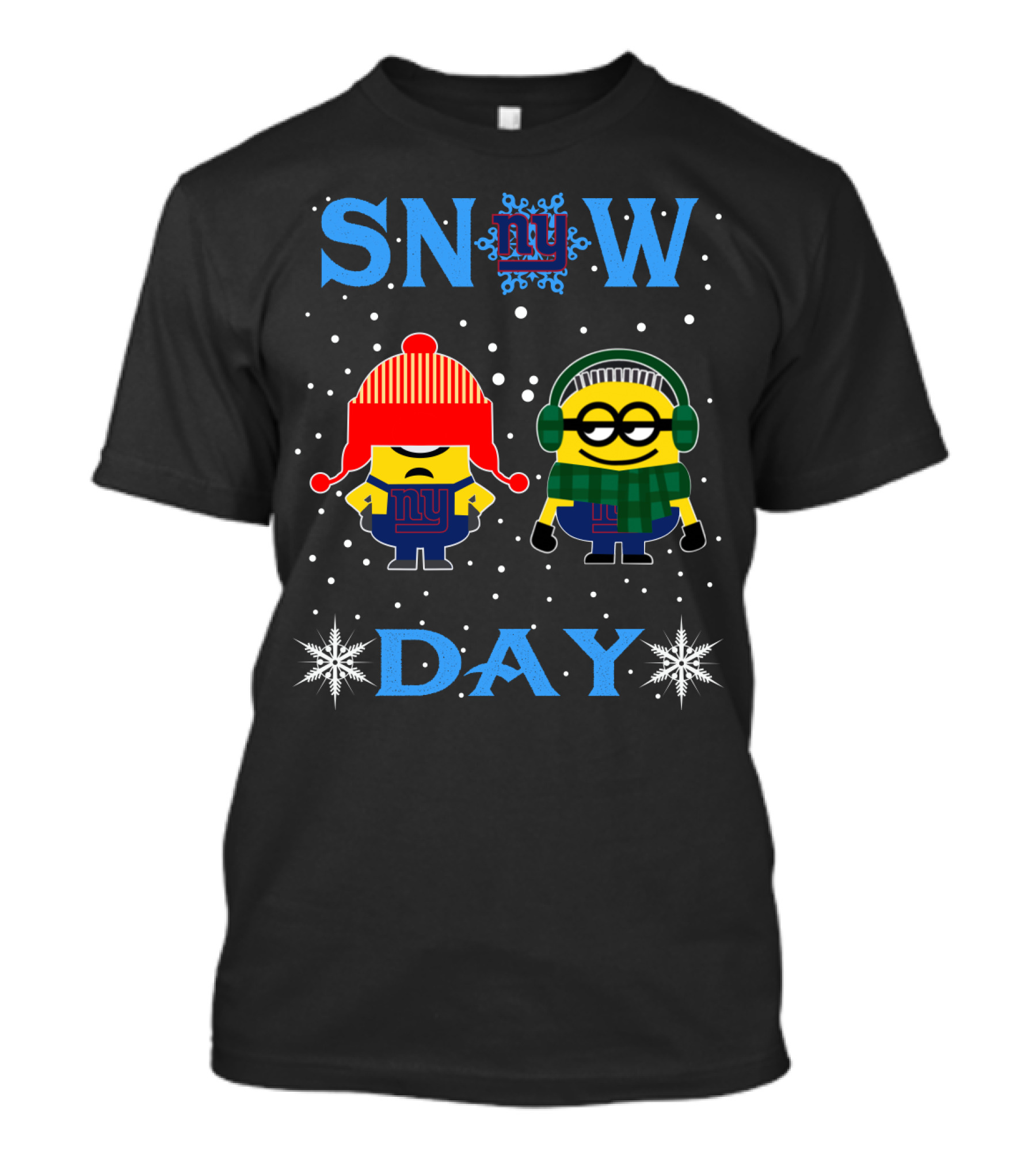 New York Giants Minion Fans Snow Day Fun T-Shirt