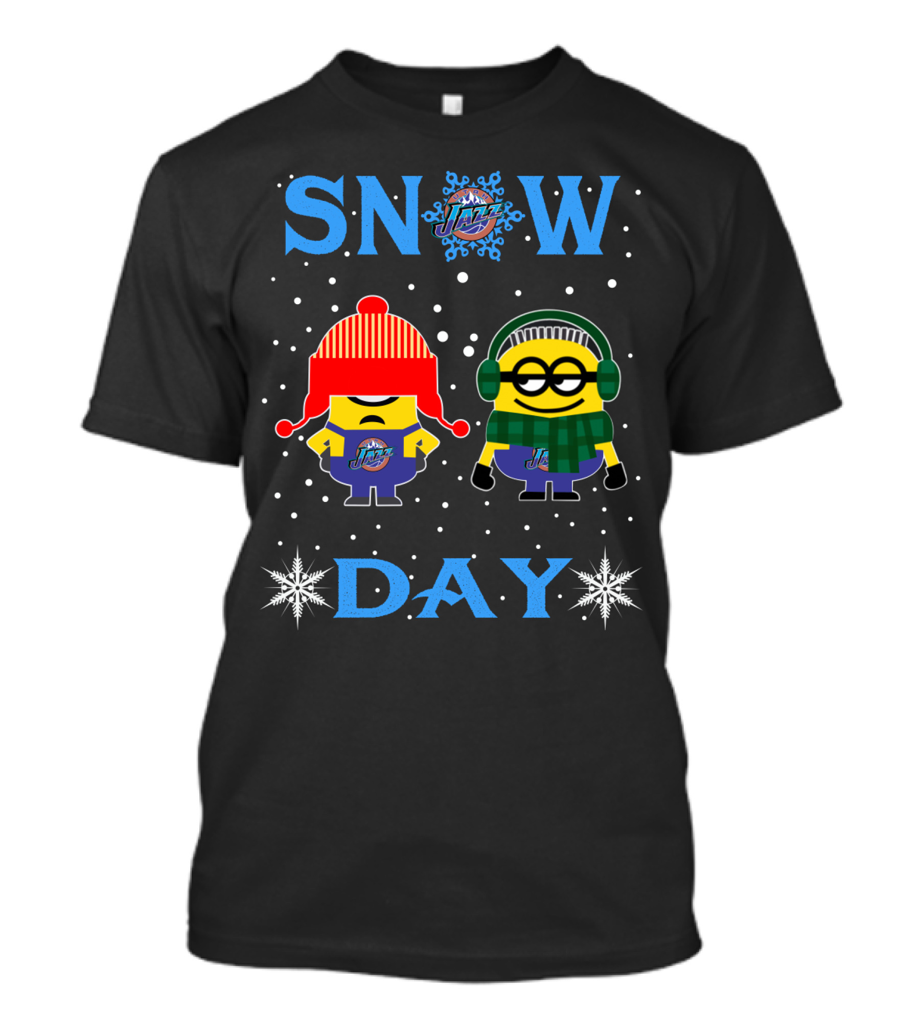 Snow Day For Utah Jazz Vs Minion Fans T-Shirt